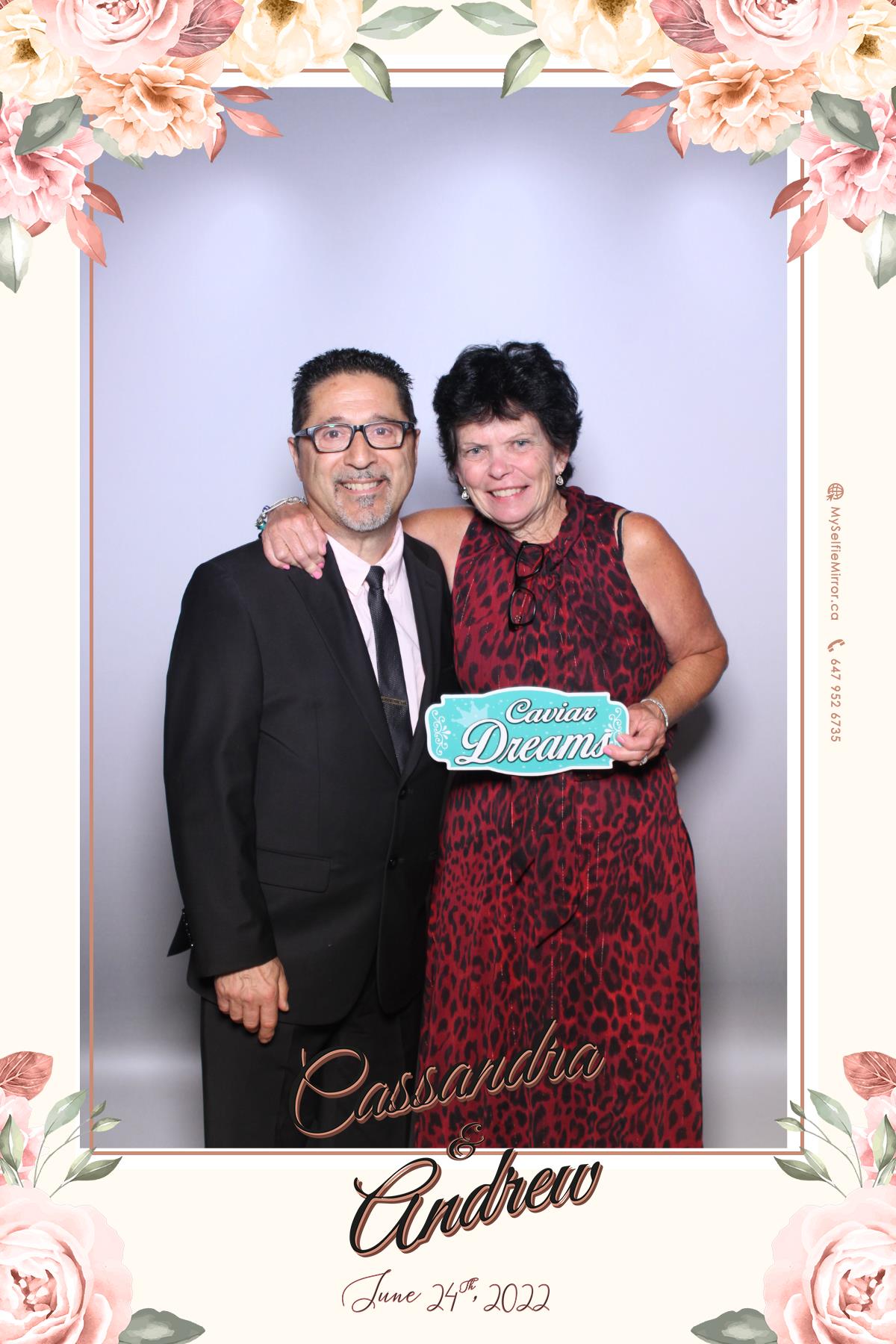 Cassandra & Andrew | View more photos from the event at gallery.myselfiemirror.ca/u/romanmyselfiemirrorca/Cassandra-Andrew