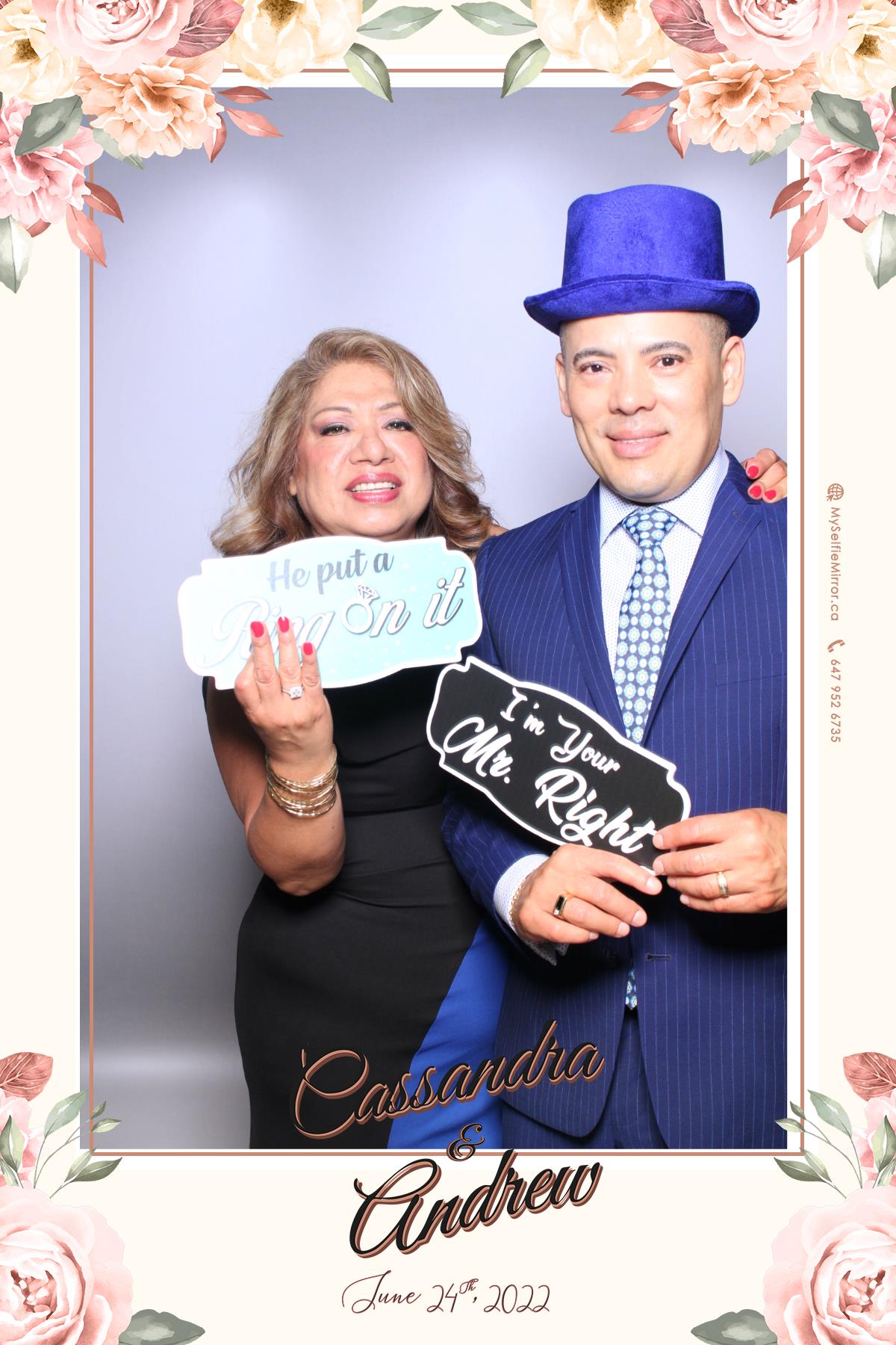 Cassandra & Andrew | View more photos from the event at gallery.myselfiemirror.ca/u/romanmyselfiemirrorca/Cassandra-Andrew