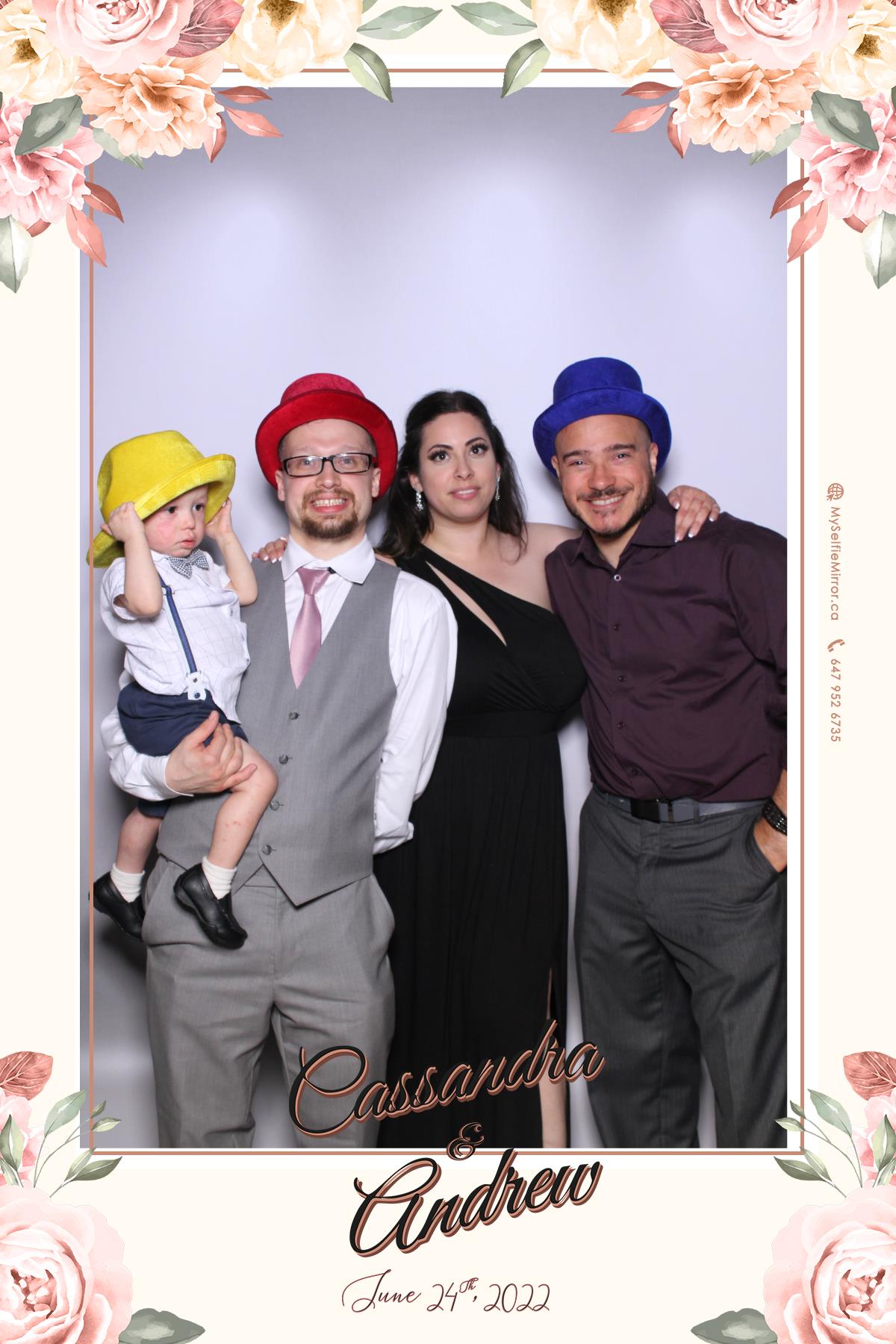 Cassandra & Andrew | View more photos from the event at gallery.myselfiemirror.ca/u/romanmyselfiemirrorca/Cassandra-Andrew