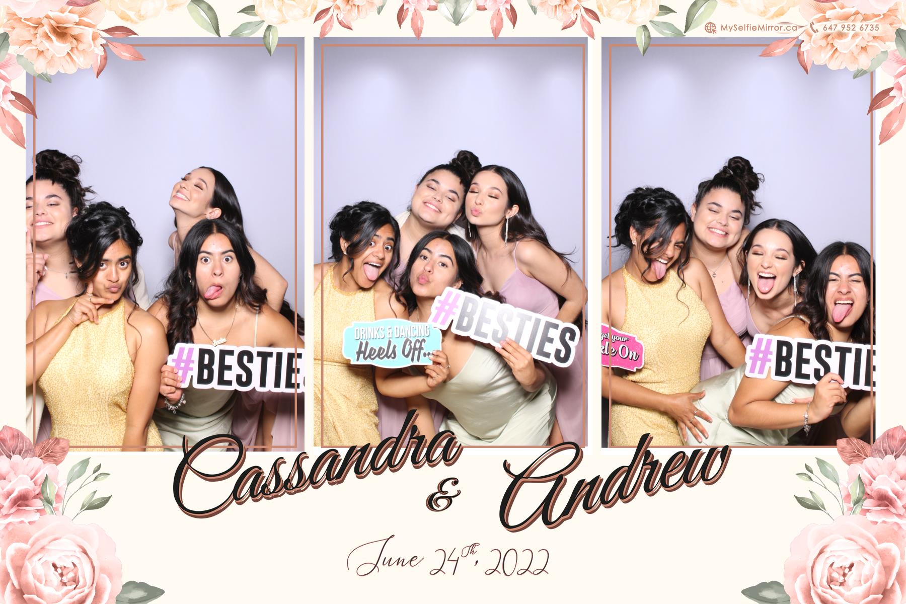 Cassandra & Andrew | View more photos from the event at gallery.myselfiemirror.ca/u/romanmyselfiemirrorca/Cassandra-Andrew