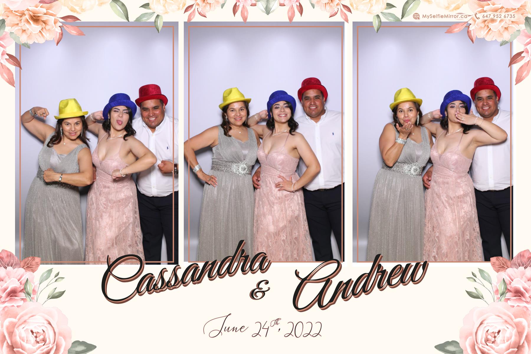 Cassandra & Andrew | View more photos from the event at gallery.myselfiemirror.ca/u/romanmyselfiemirrorca/Cassandra-Andrew