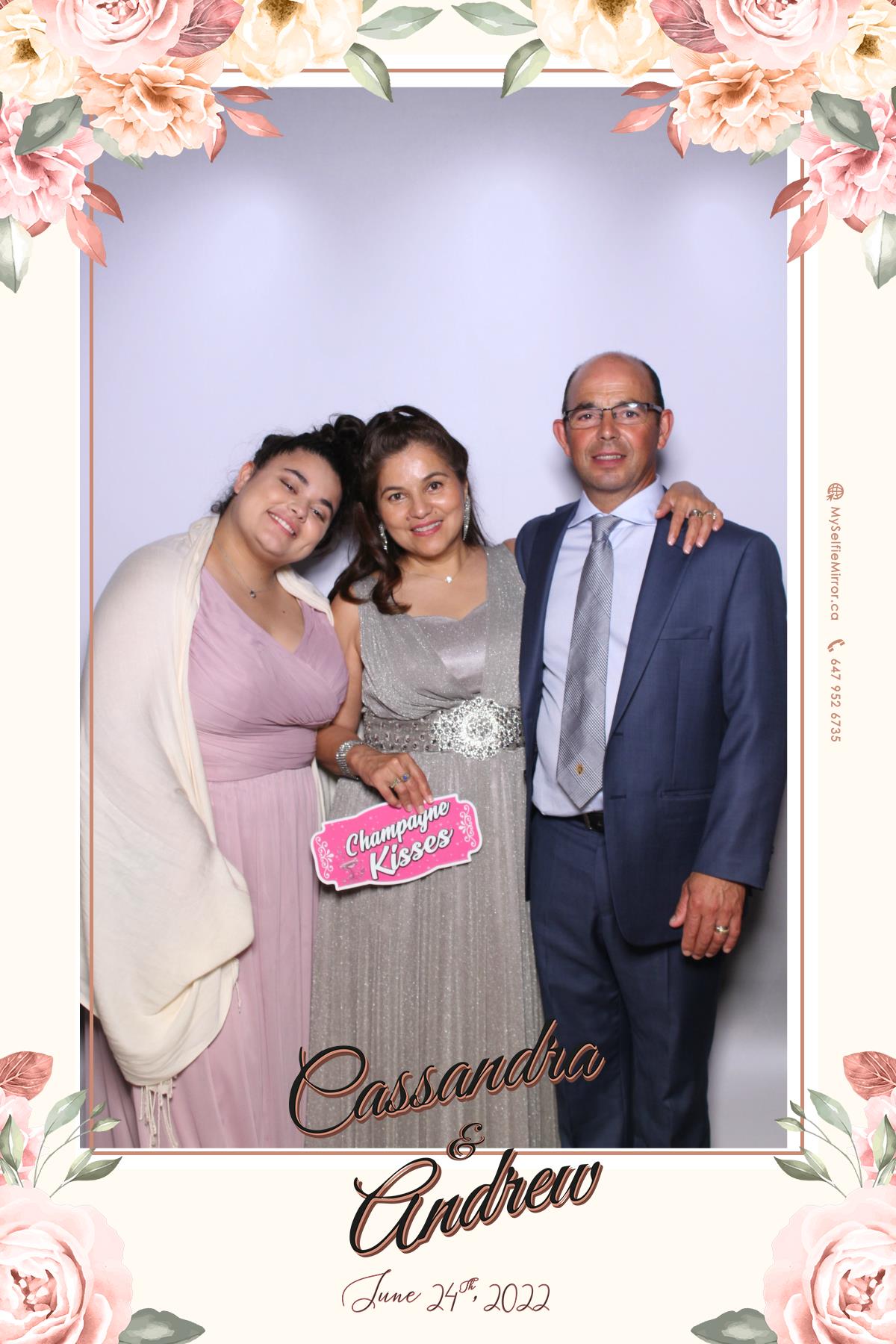 Cassandra & Andrew | View more photos from the event at gallery.myselfiemirror.ca/u/romanmyselfiemirrorca/Cassandra-Andrew