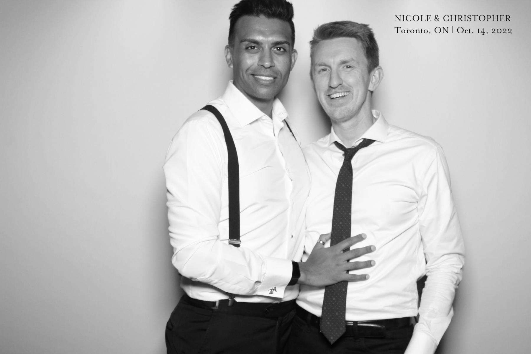 Christopher & Nicole | View more photos from the event at gallery.myselfiemirror.ca/u/romanmyselfiemirrorca/Christopher-Nicole