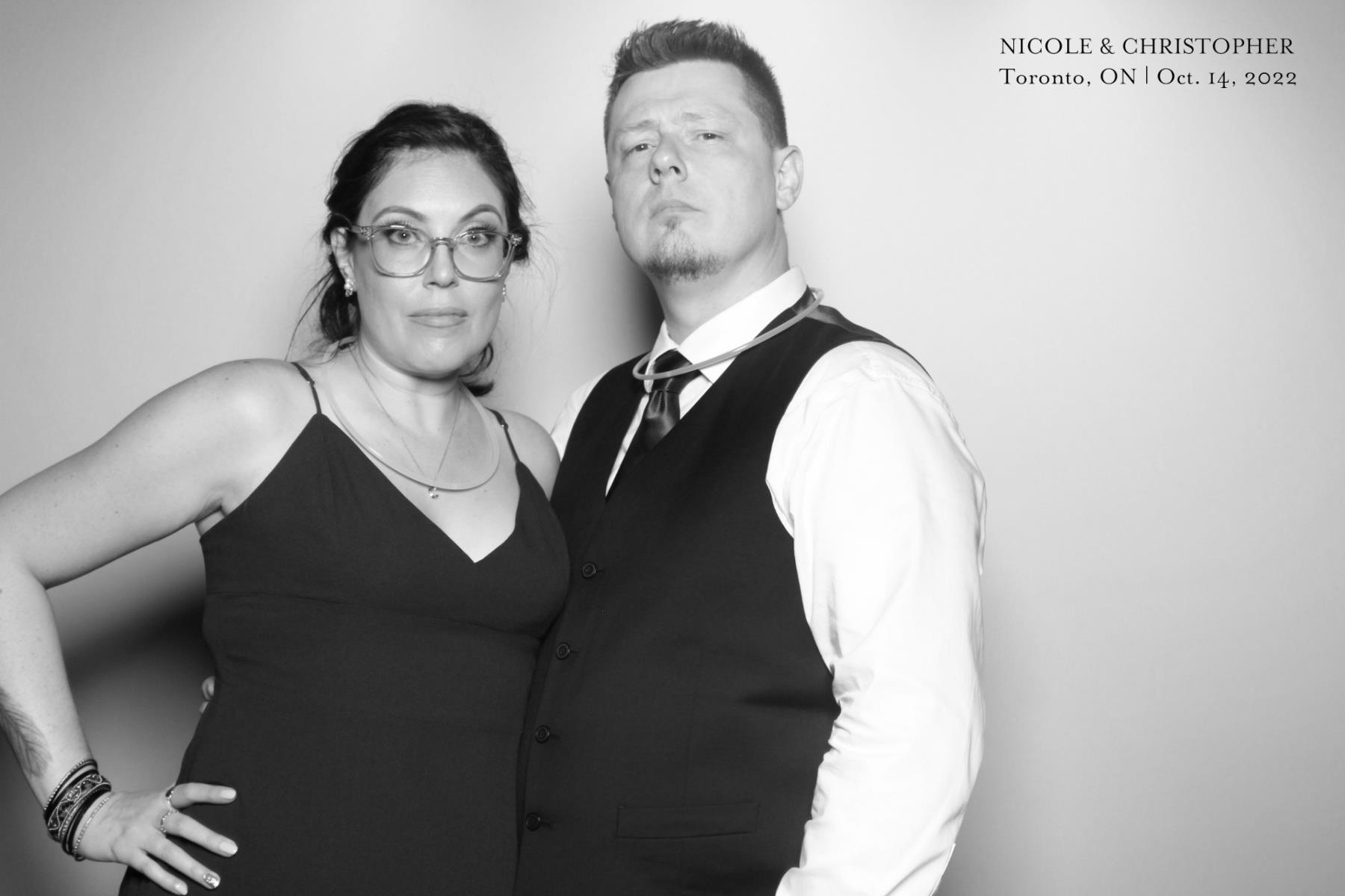 Christopher & Nicole | View more photos from the event at gallery.myselfiemirror.ca/u/romanmyselfiemirrorca/Christopher-Nicole