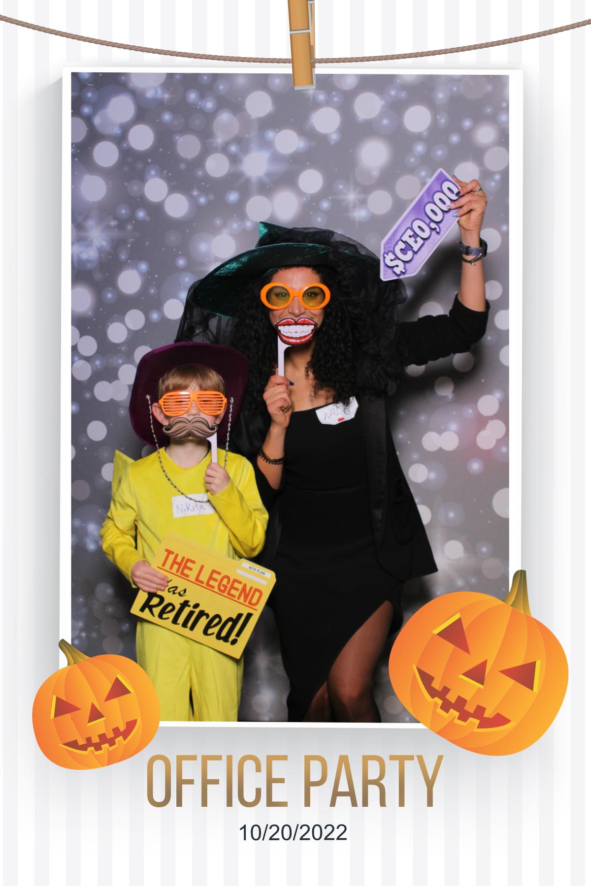 Halloween Office Party | View more photos from the event at gallery.myselfiemirror.ca/u/romanmyselfiemirrorca/Halloween-Office-Party