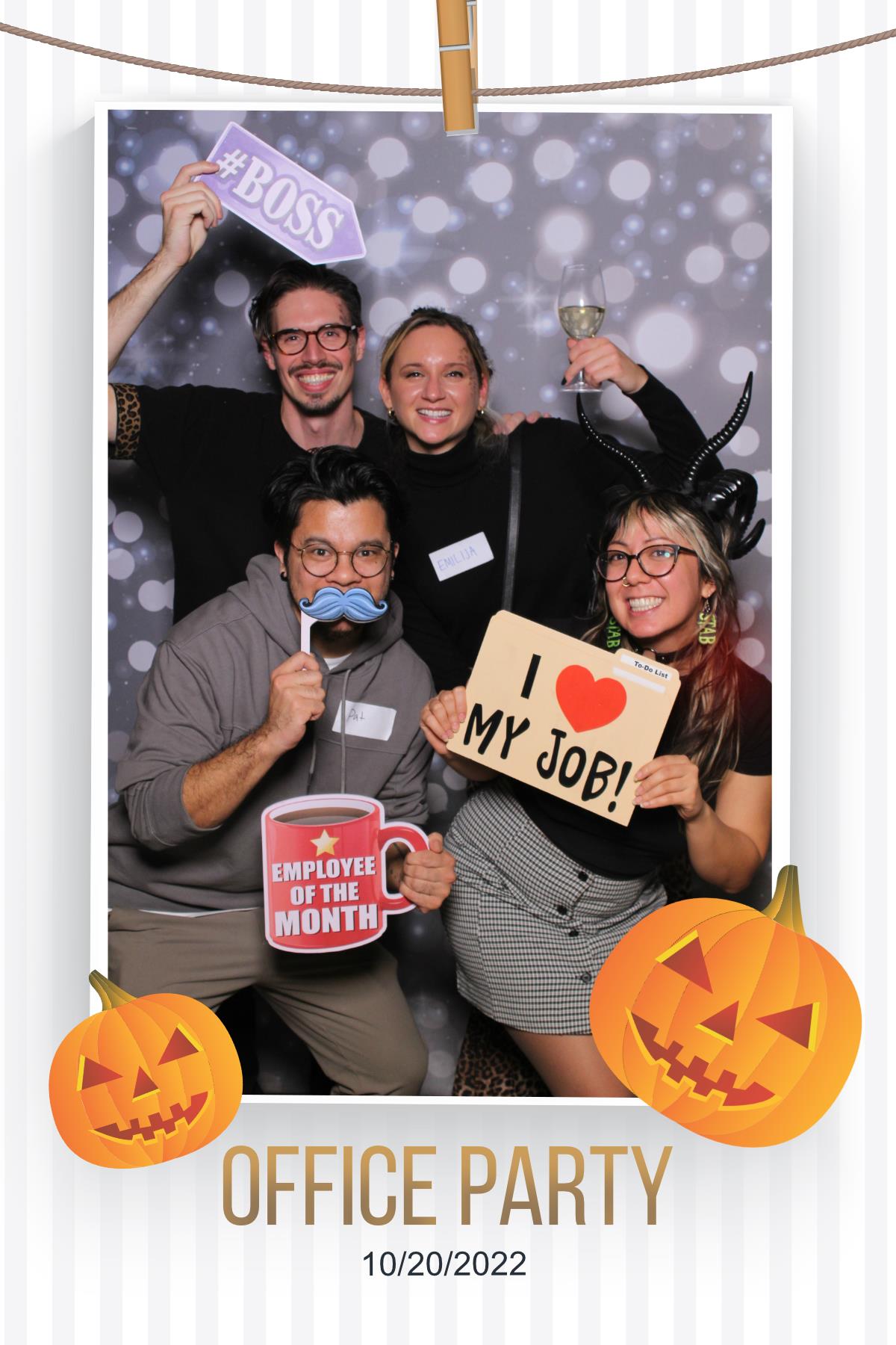 Halloween Office Party | View more photos from the event at gallery.myselfiemirror.ca/u/romanmyselfiemirrorca/Halloween-Office-Party