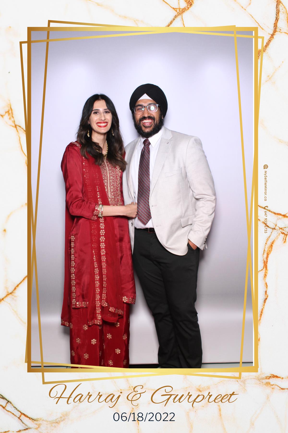 Harraj & Gurpreet | View more photos from the event at gallery.myselfiemirror.ca/u/romanmyselfiemirrorca/Harraj-Gurpreet