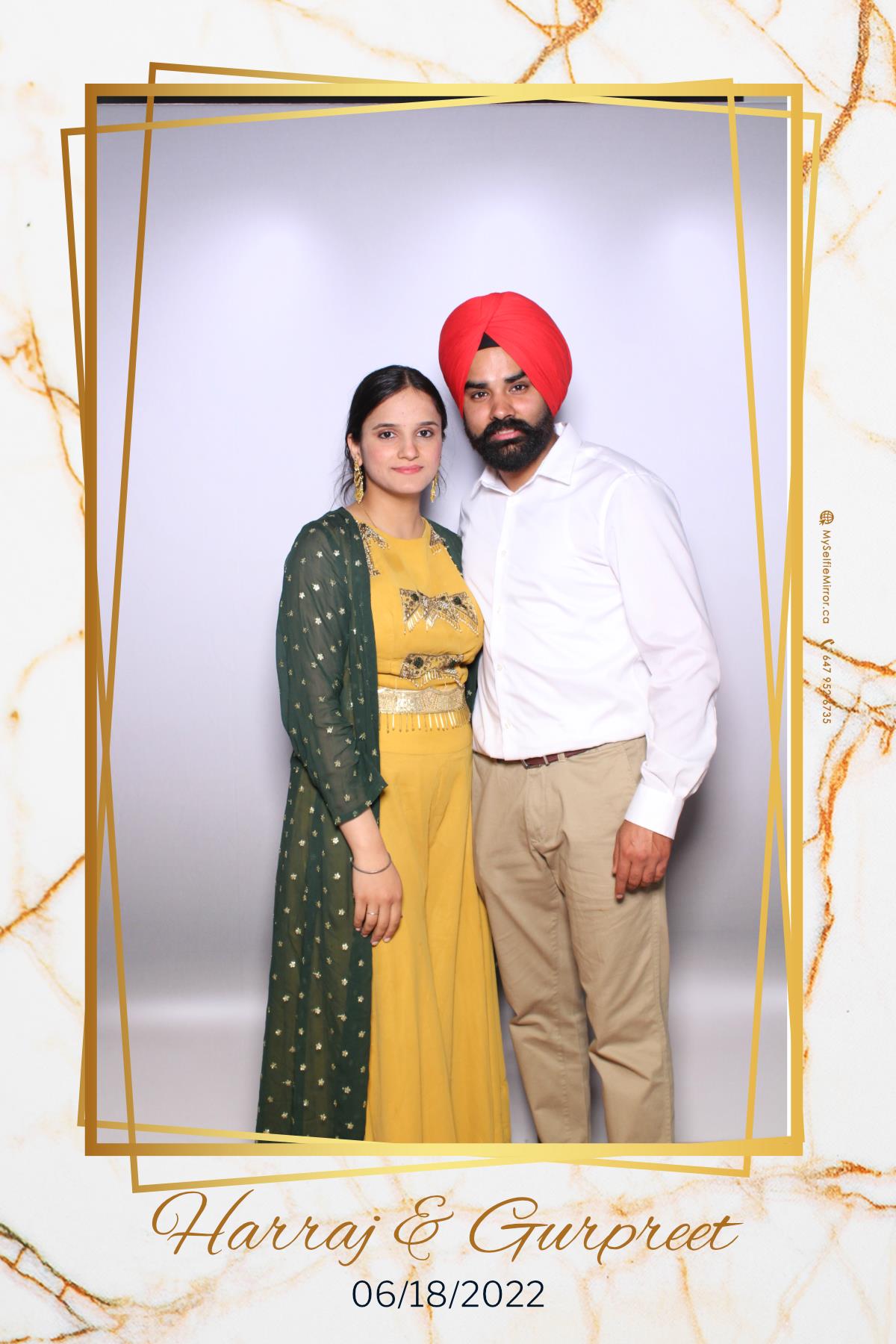 Harraj & Gurpreet | View more photos from the event at gallery.myselfiemirror.ca/u/romanmyselfiemirrorca/Harraj-Gurpreet