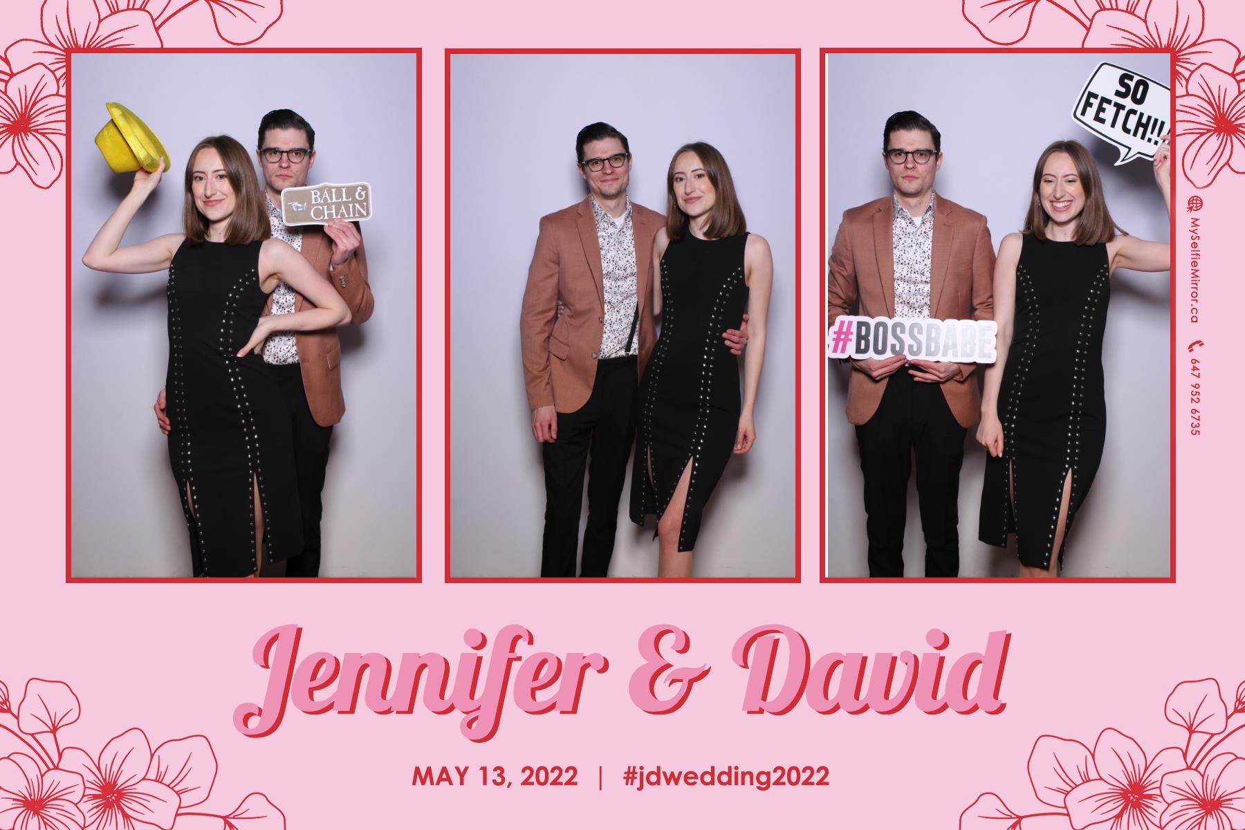 Jenn & David | View more photos from the event at gallery.myselfiemirror.ca/u/romanmyselfiemirrorca/Jenn-David