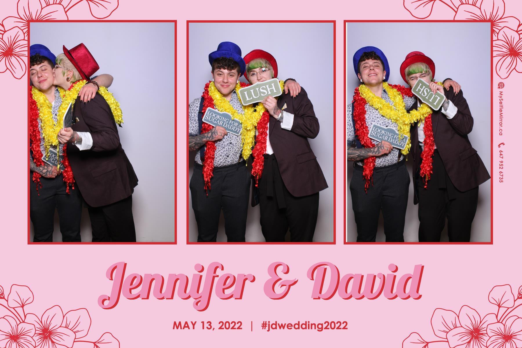 Jenn & David | View more photos from the event at gallery.myselfiemirror.ca/u/romanmyselfiemirrorca/Jenn-David