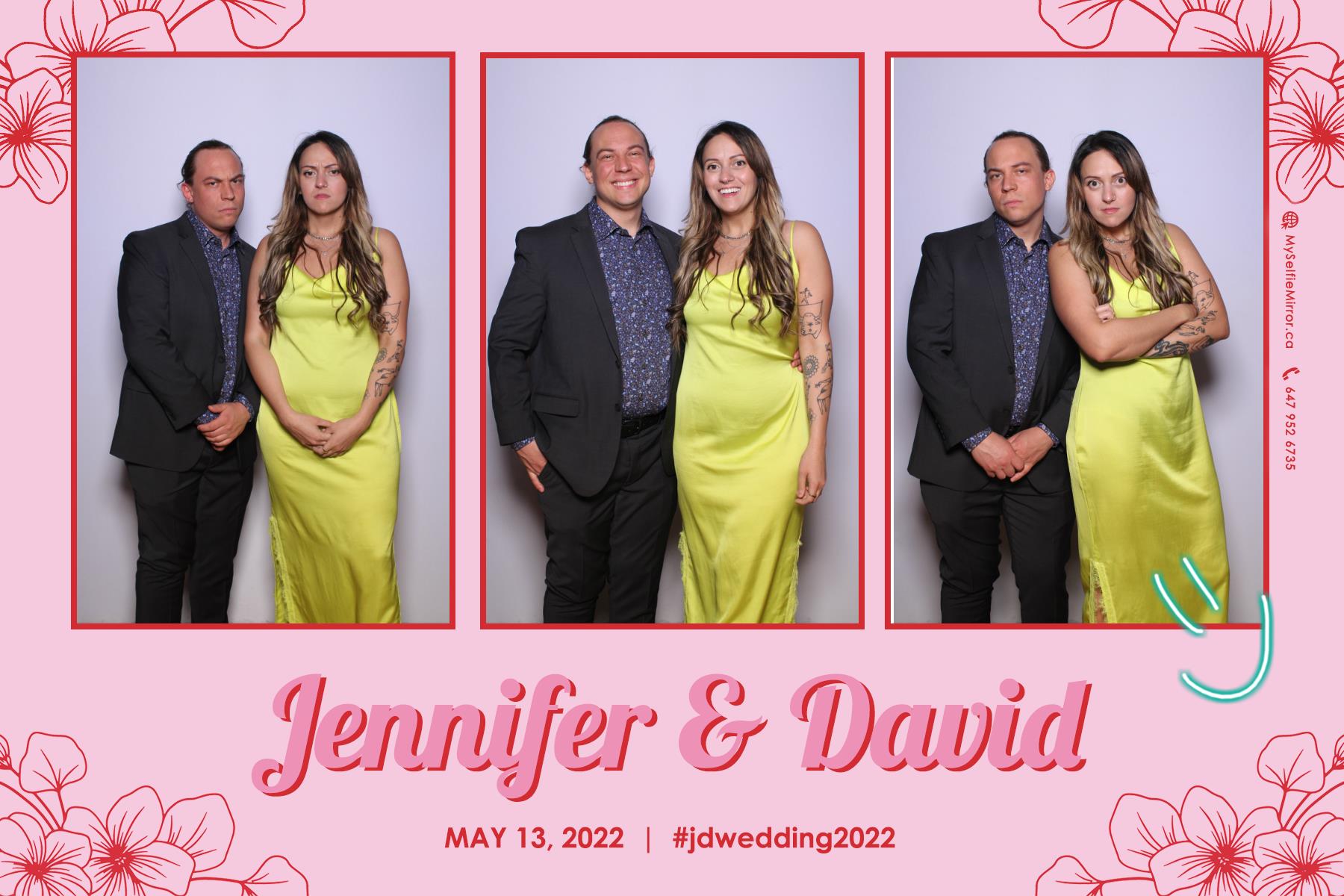 Jenn & David | View more photos from the event at gallery.myselfiemirror.ca/u/romanmyselfiemirrorca/Jenn-David
