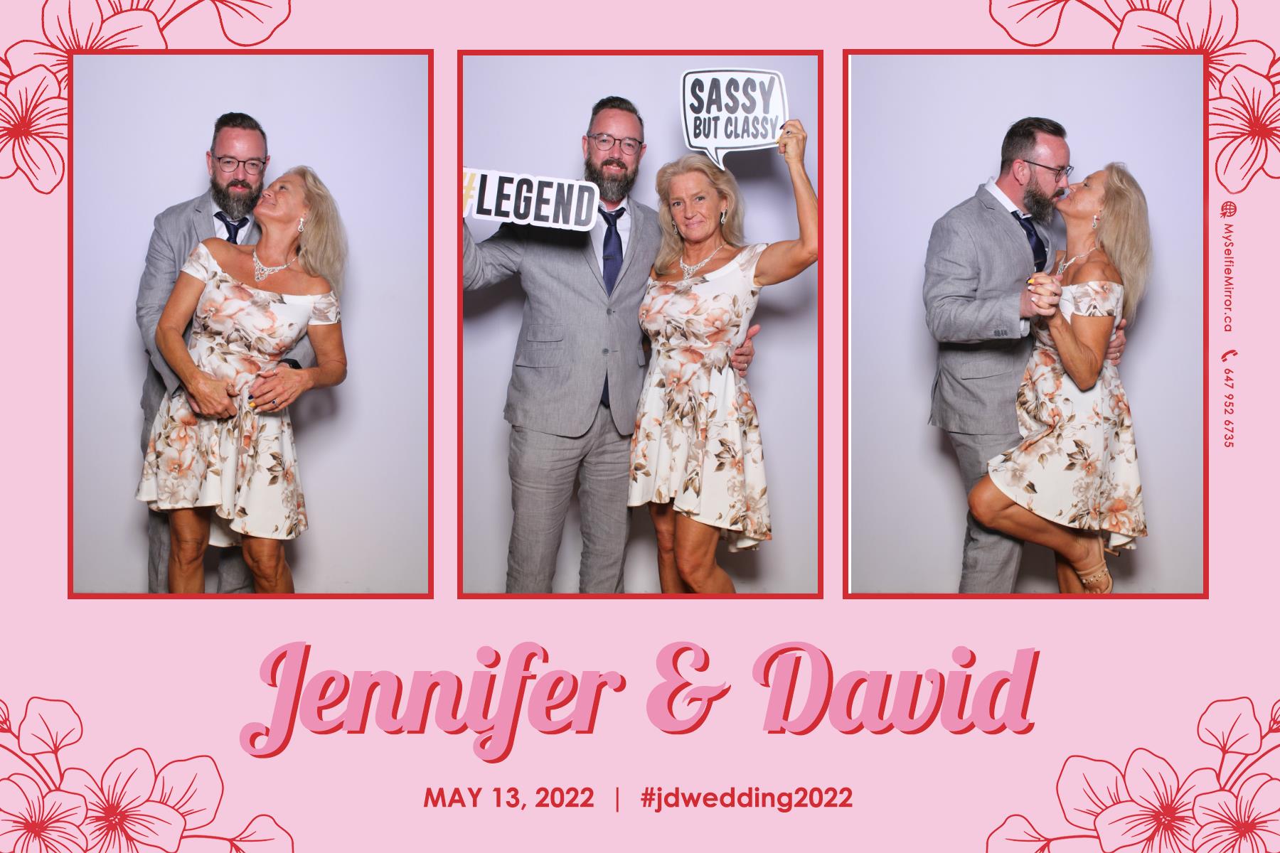 Jenn & David | View more photos from the event at gallery.myselfiemirror.ca/u/romanmyselfiemirrorca/Jenn-David
