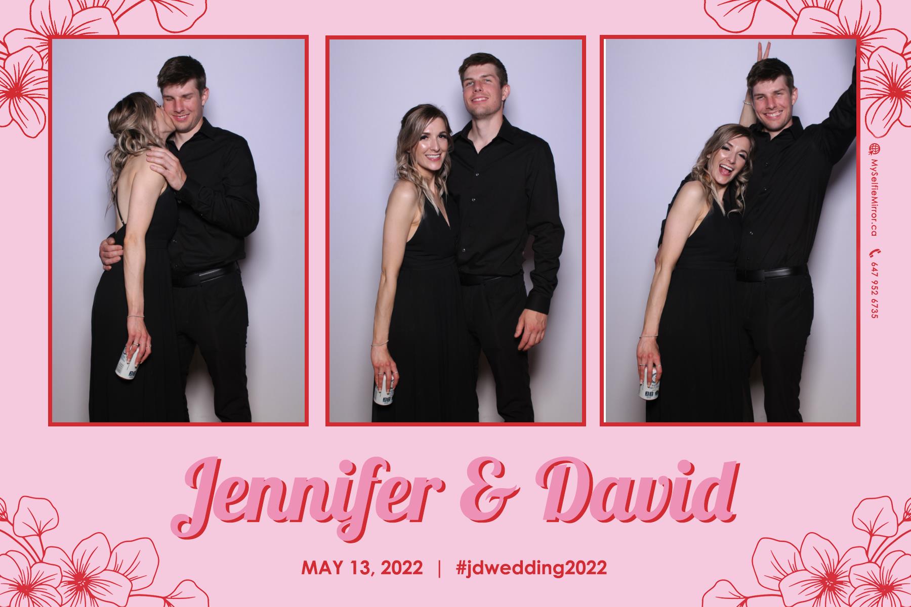 Jenn & David | View more photos from the event at gallery.myselfiemirror.ca/u/romanmyselfiemirrorca/Jenn-David