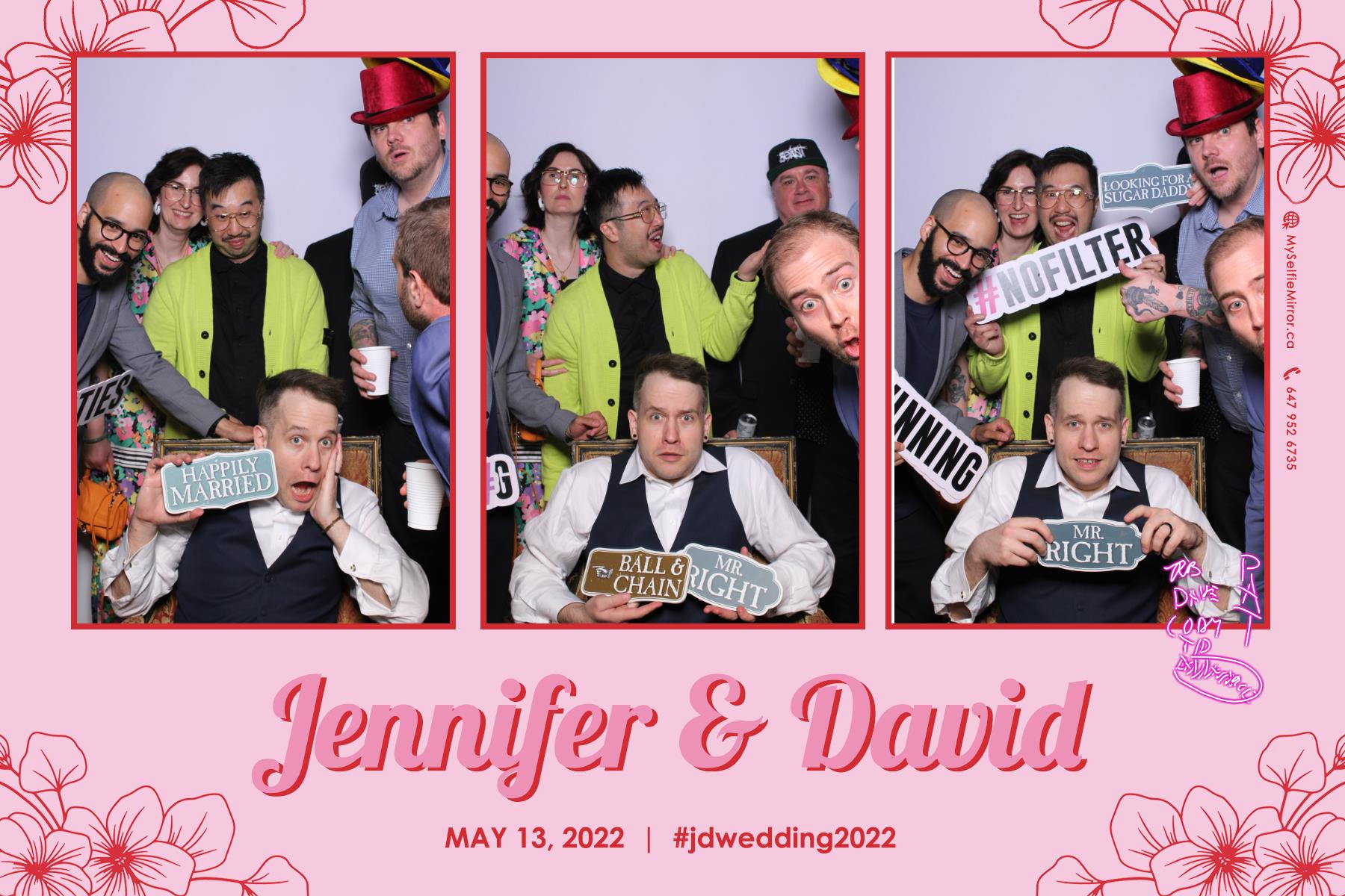 Jenn & David | View more photos from the event at gallery.myselfiemirror.ca/u/romanmyselfiemirrorca/Jenn-David
