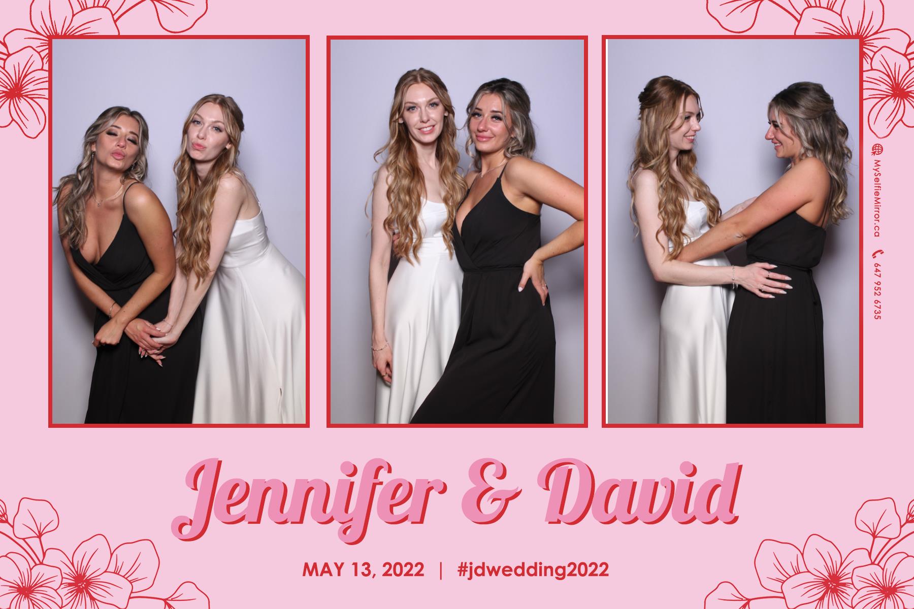 Jenn & David | View more photos from the event at gallery.myselfiemirror.ca/u/romanmyselfiemirrorca/Jenn-David