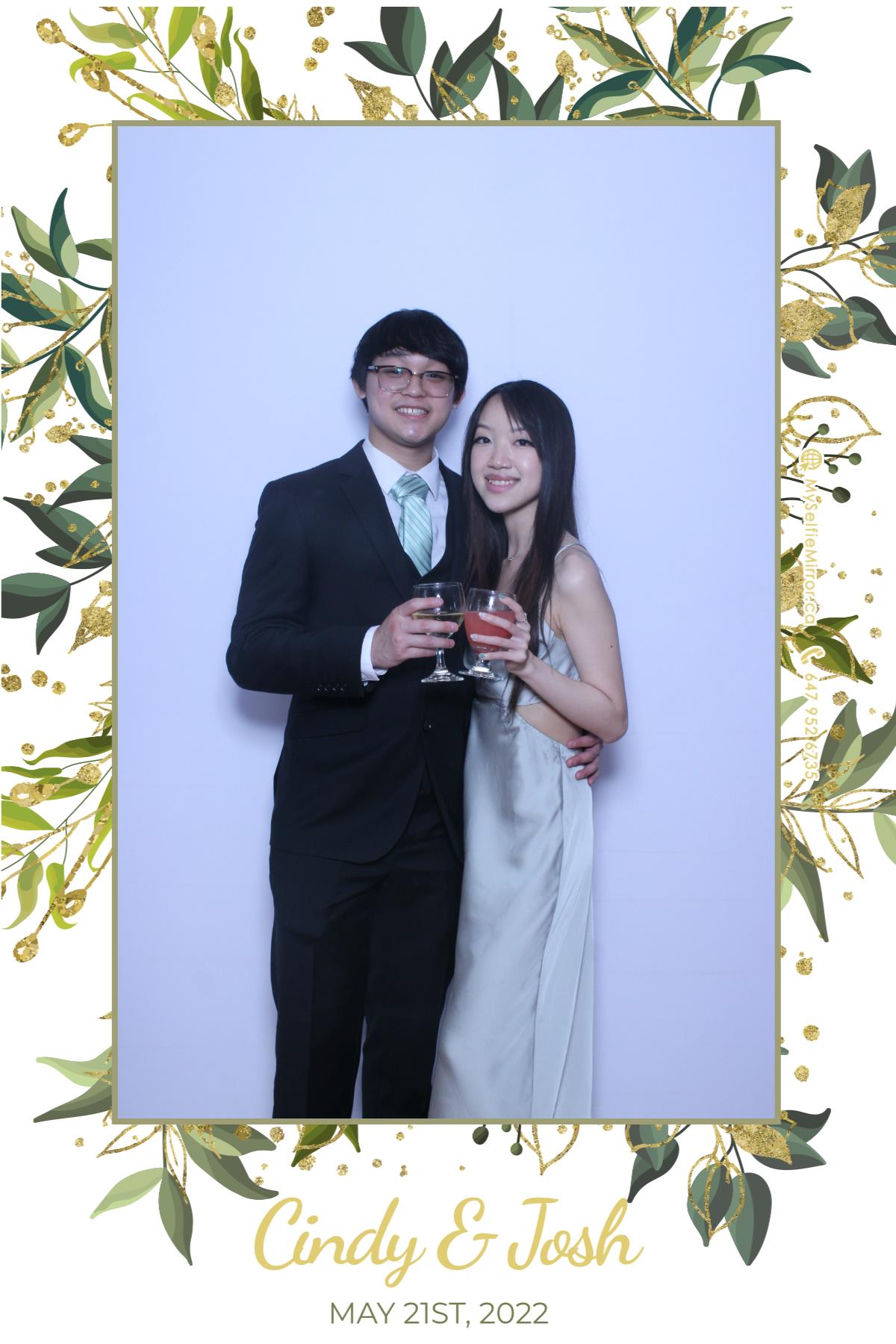 Josh & Cindy | View more photos from the event at gallery.myselfiemirror.ca/u/romanmyselfiemirrorca/Josh-Cindy