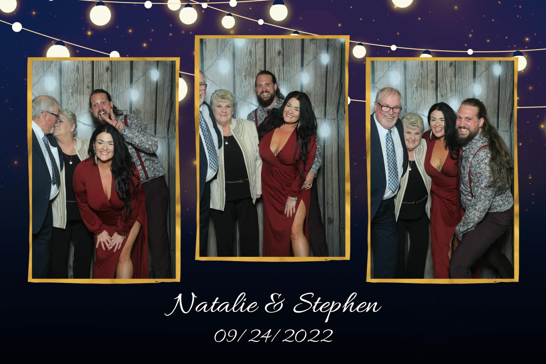 Natalie & Stephen | View more photos from the event at gallery.myselfiemirror.ca/u/romanmyselfiemirrorca/Natalie-Stephen