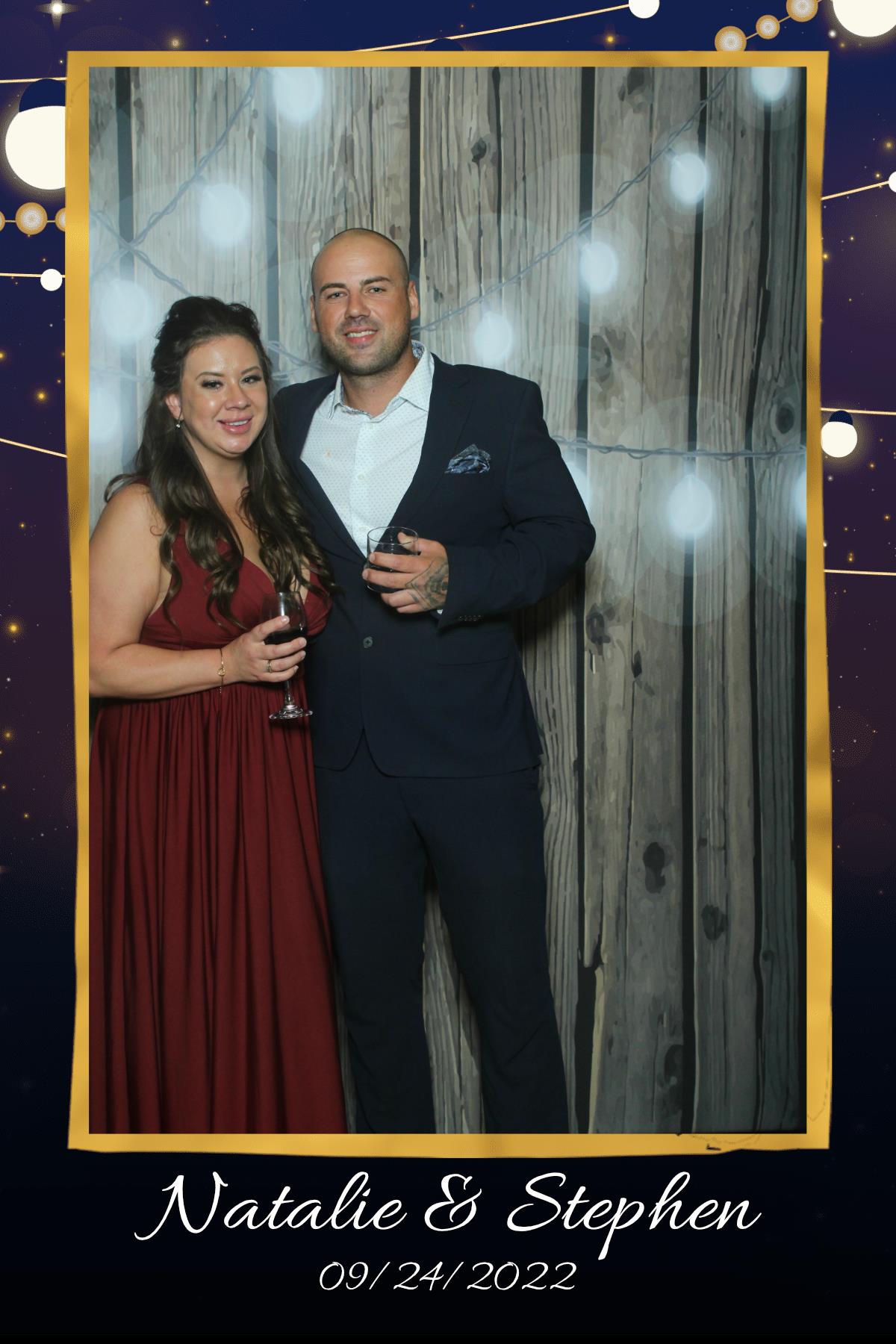 Natalie & Stephen | View more photos from the event at gallery.myselfiemirror.ca/u/romanmyselfiemirrorca/Natalie-Stephen