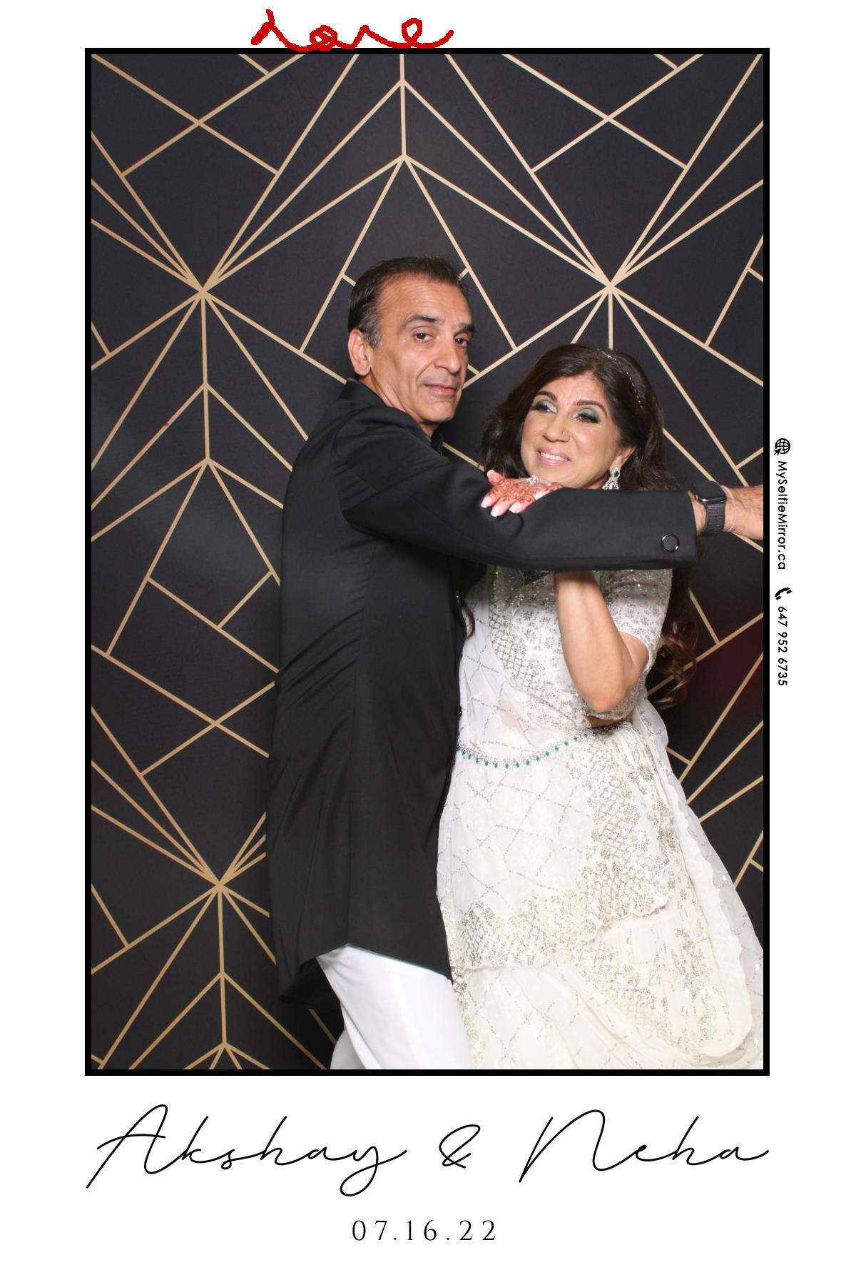 Neha & Akshay | View more photos from the event at gallery.myselfiemirror.ca/u/romanmyselfiemirrorca/Neha-Akshay
