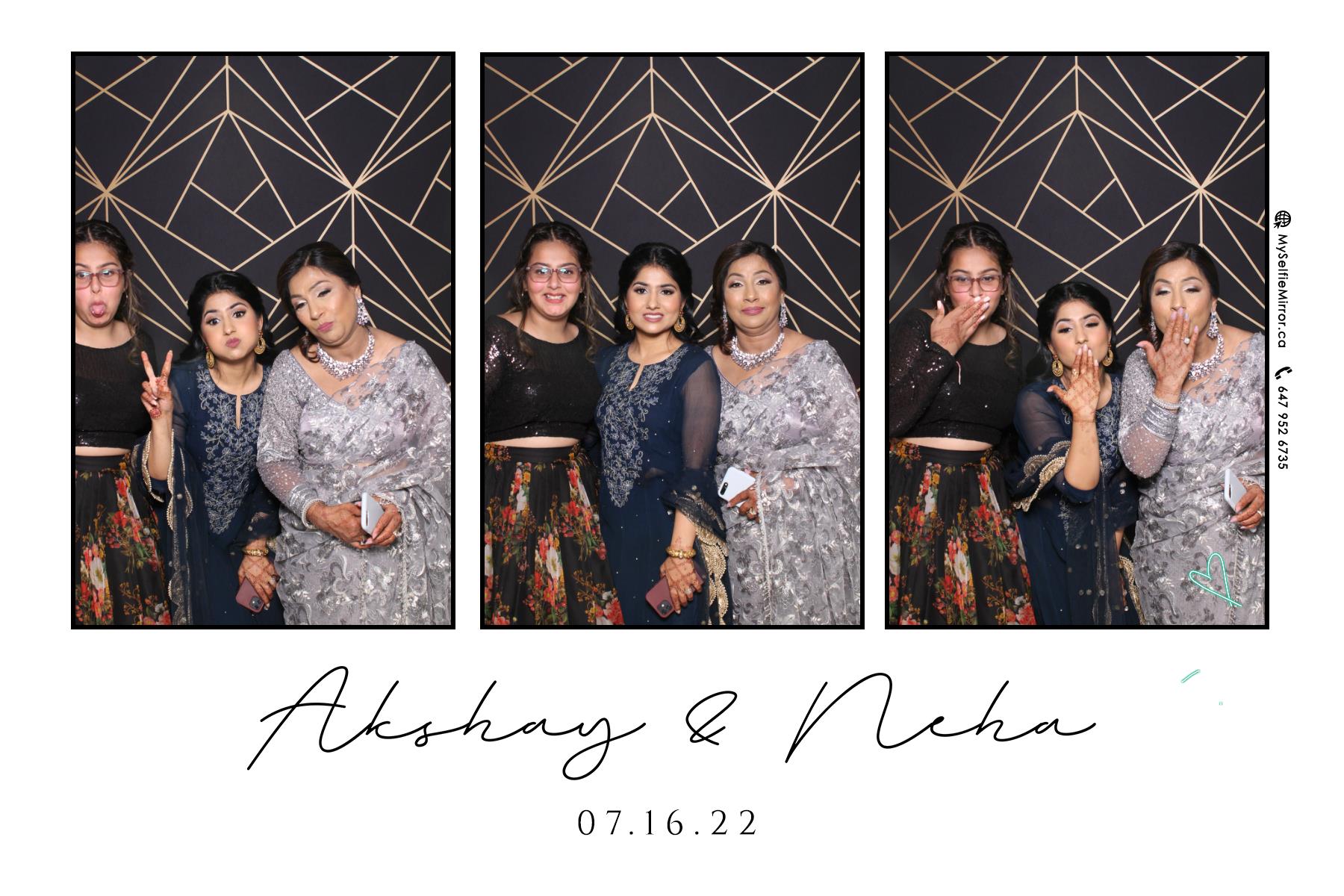 Neha & Akshay | View more photos from the event at gallery.myselfiemirror.ca/u/romanmyselfiemirrorca/Neha-Akshay