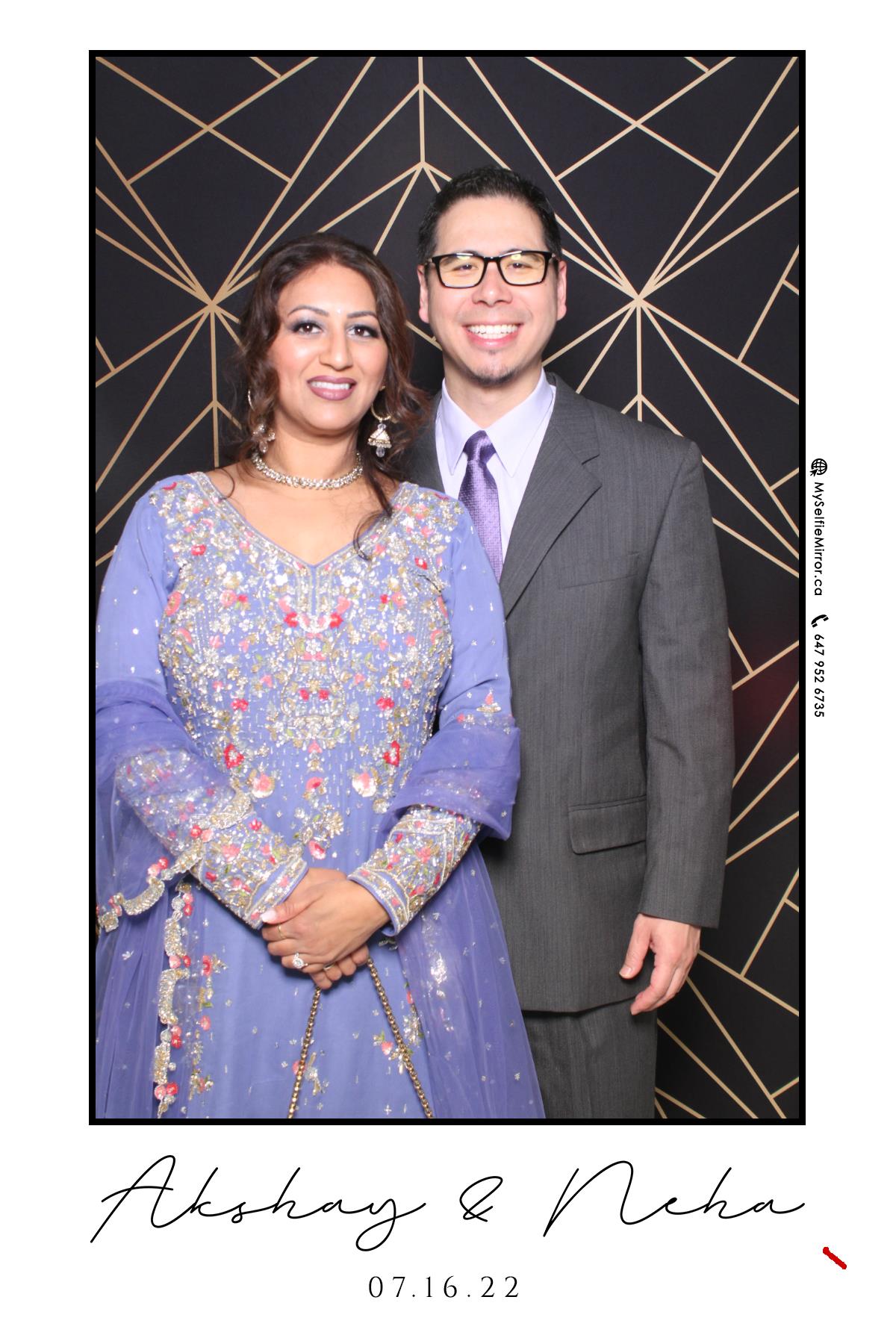 Neha & Akshay | View more photos from the event at gallery.myselfiemirror.ca/u/romanmyselfiemirrorca/Neha-Akshay
