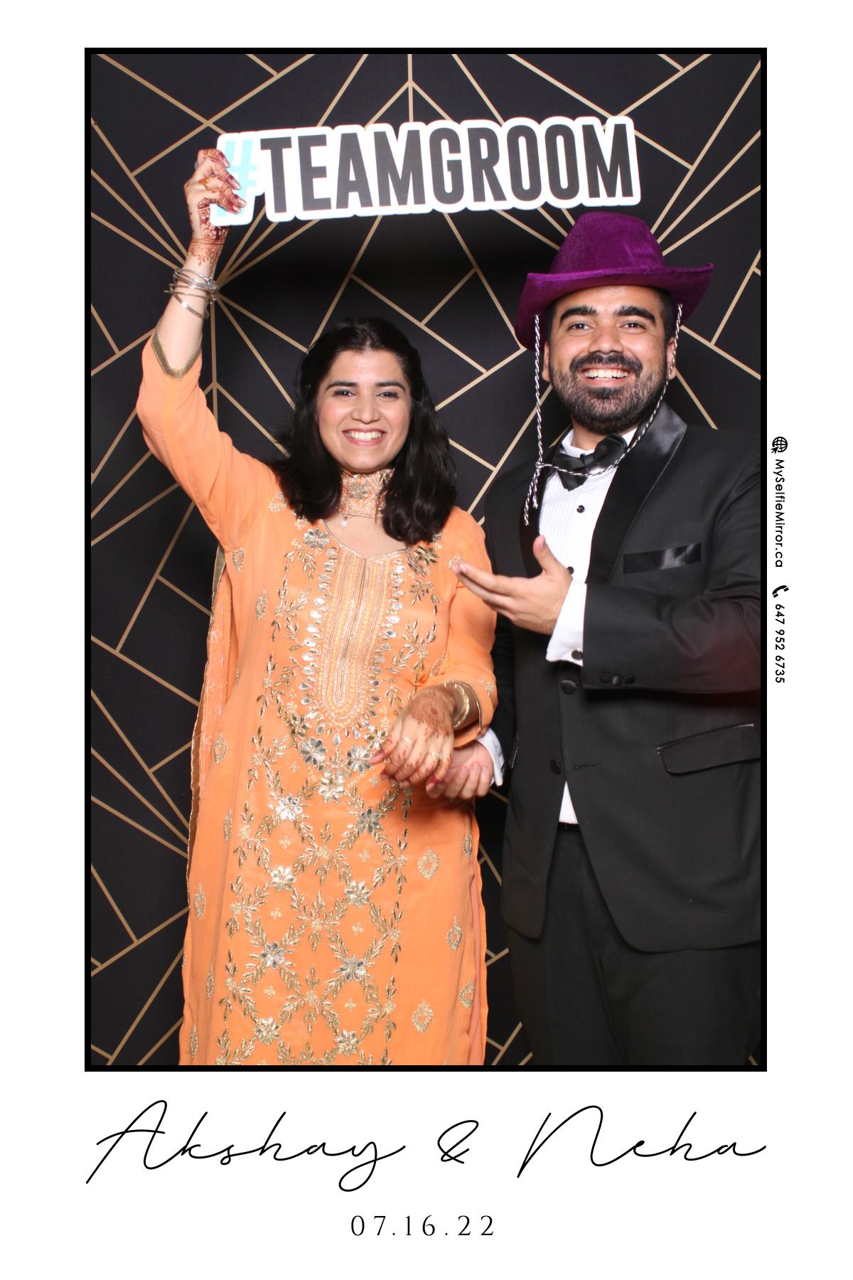 Neha & Akshay | View more photos from the event at gallery.myselfiemirror.ca/u/romanmyselfiemirrorca/Neha-Akshay