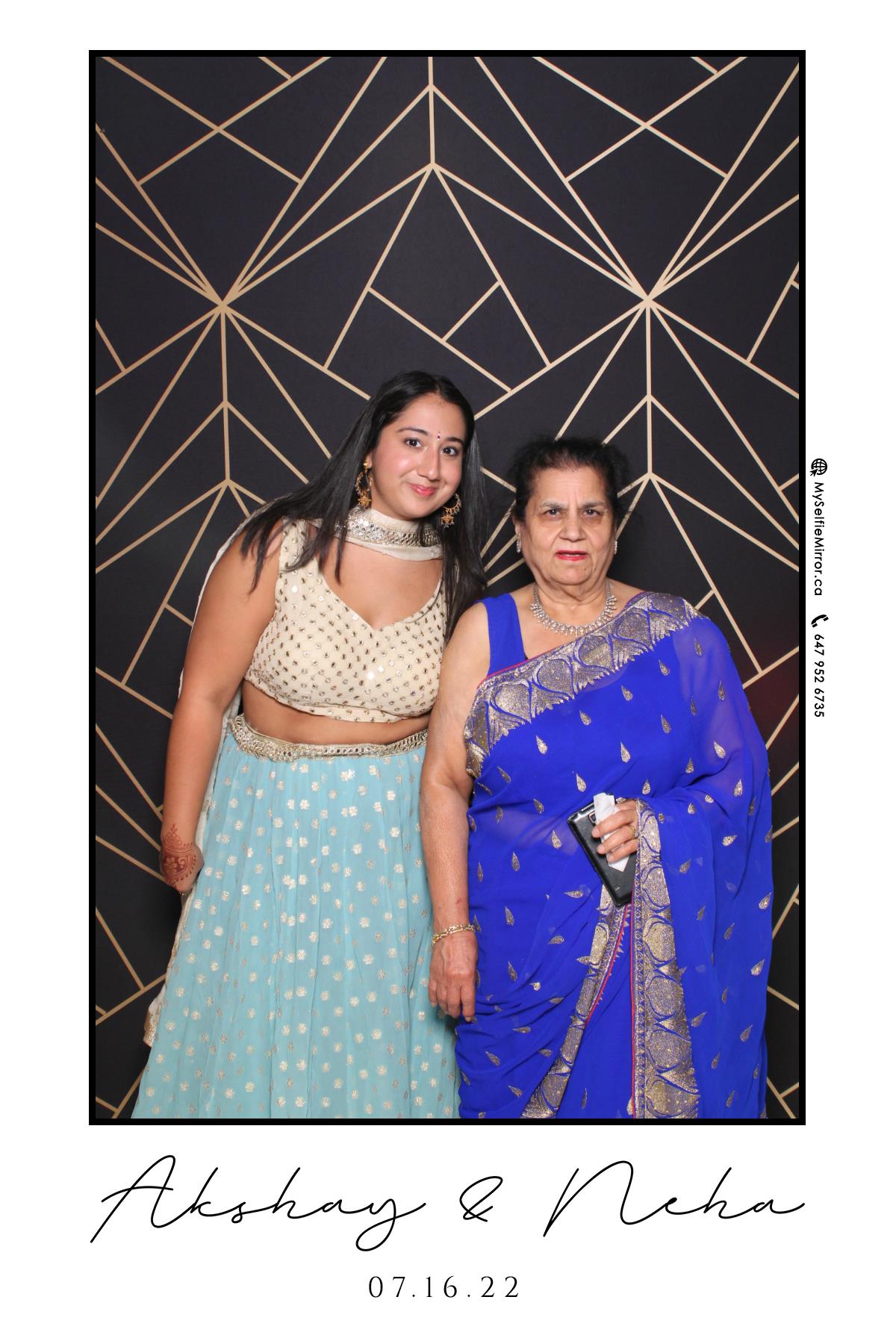 Neha & Akshay | View more photos from the event at gallery.myselfiemirror.ca/u/romanmyselfiemirrorca/Neha-Akshay