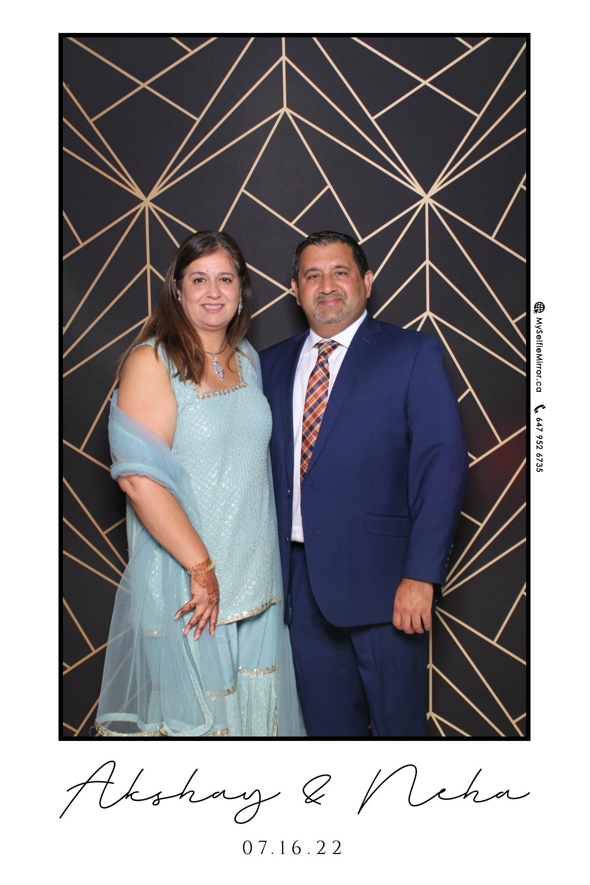 Neha & Akshay | View more photos from the event at gallery.myselfiemirror.ca/u/romanmyselfiemirrorca/Neha-Akshay