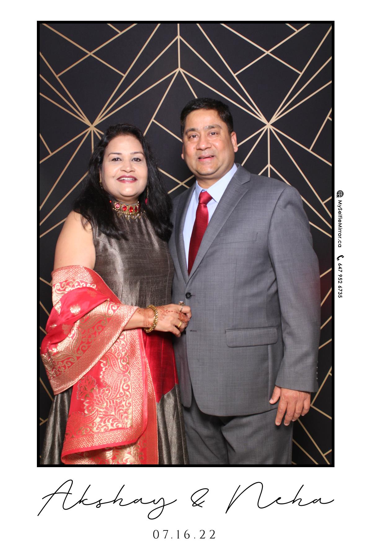 Neha & Akshay | View more photos from the event at gallery.myselfiemirror.ca/u/romanmyselfiemirrorca/Neha-Akshay