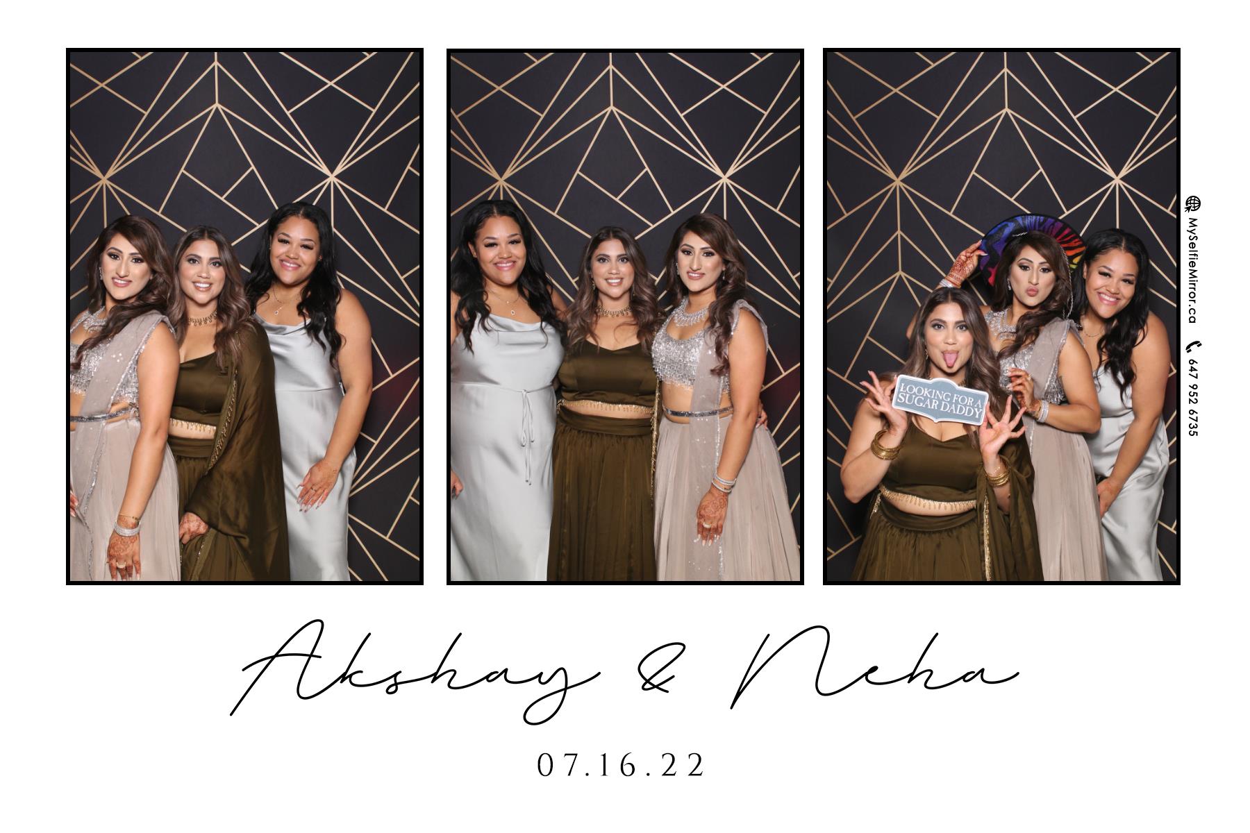 Neha & Akshay | View more photos from the event at gallery.myselfiemirror.ca/u/romanmyselfiemirrorca/Neha-Akshay