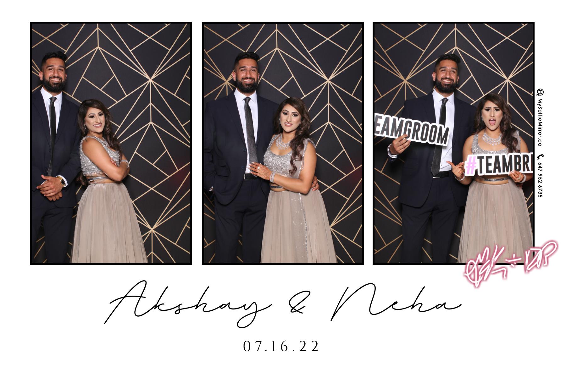 Neha & Akshay | View more photos from the event at gallery.myselfiemirror.ca/u/romanmyselfiemirrorca/Neha-Akshay
