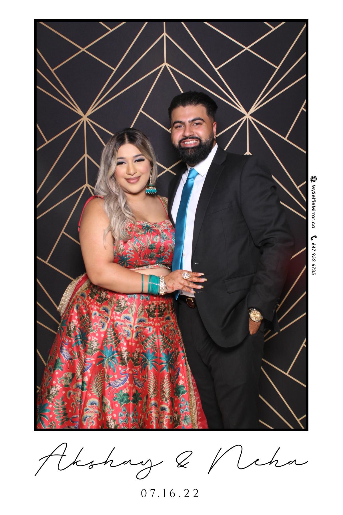 Neha & Akshay | View more photos from the event at gallery.myselfiemirror.ca/u/romanmyselfiemirrorca/Neha-Akshay