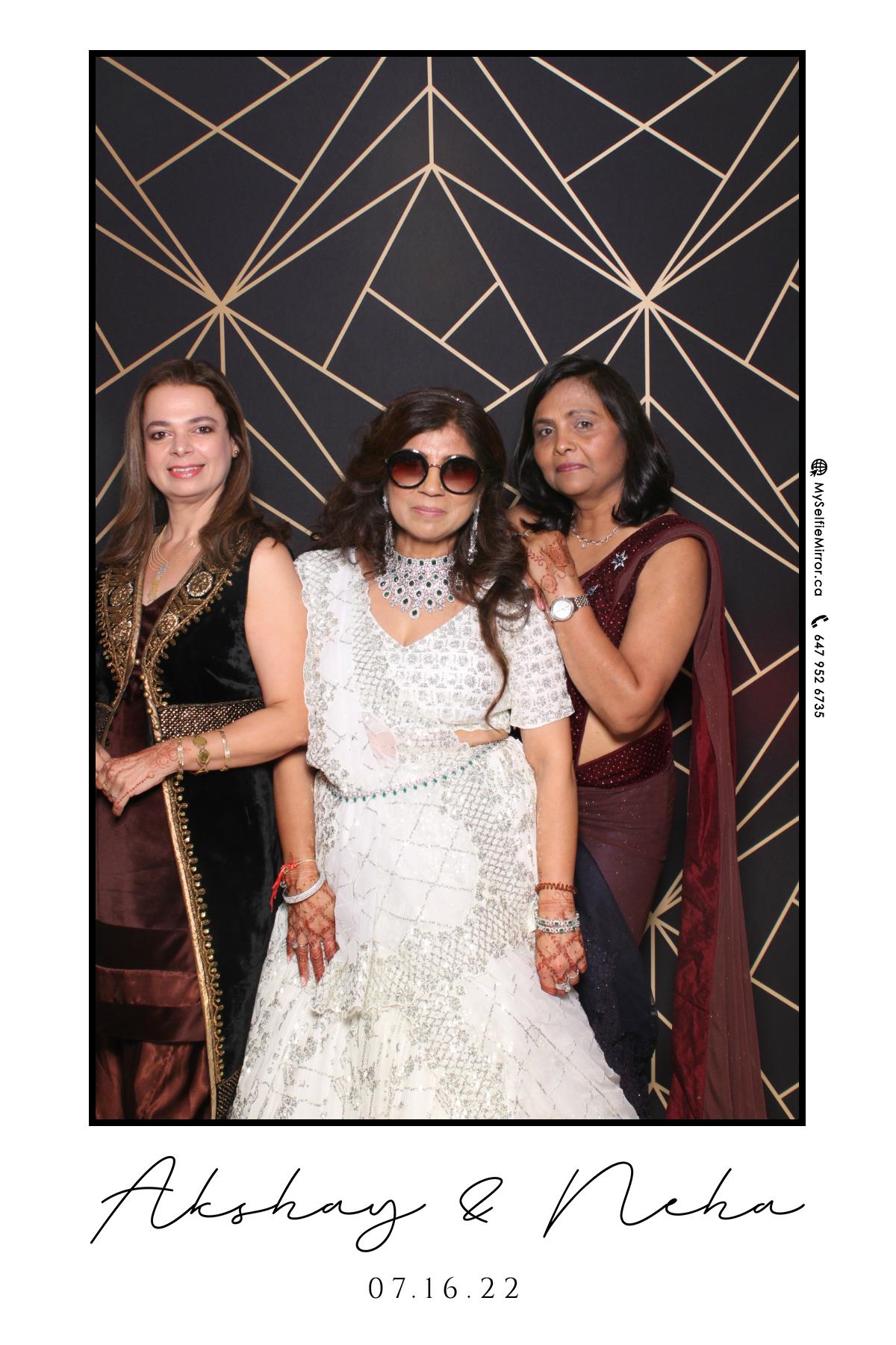 Neha & Akshay | View more photos from the event at gallery.myselfiemirror.ca/u/romanmyselfiemirrorca/Neha-Akshay