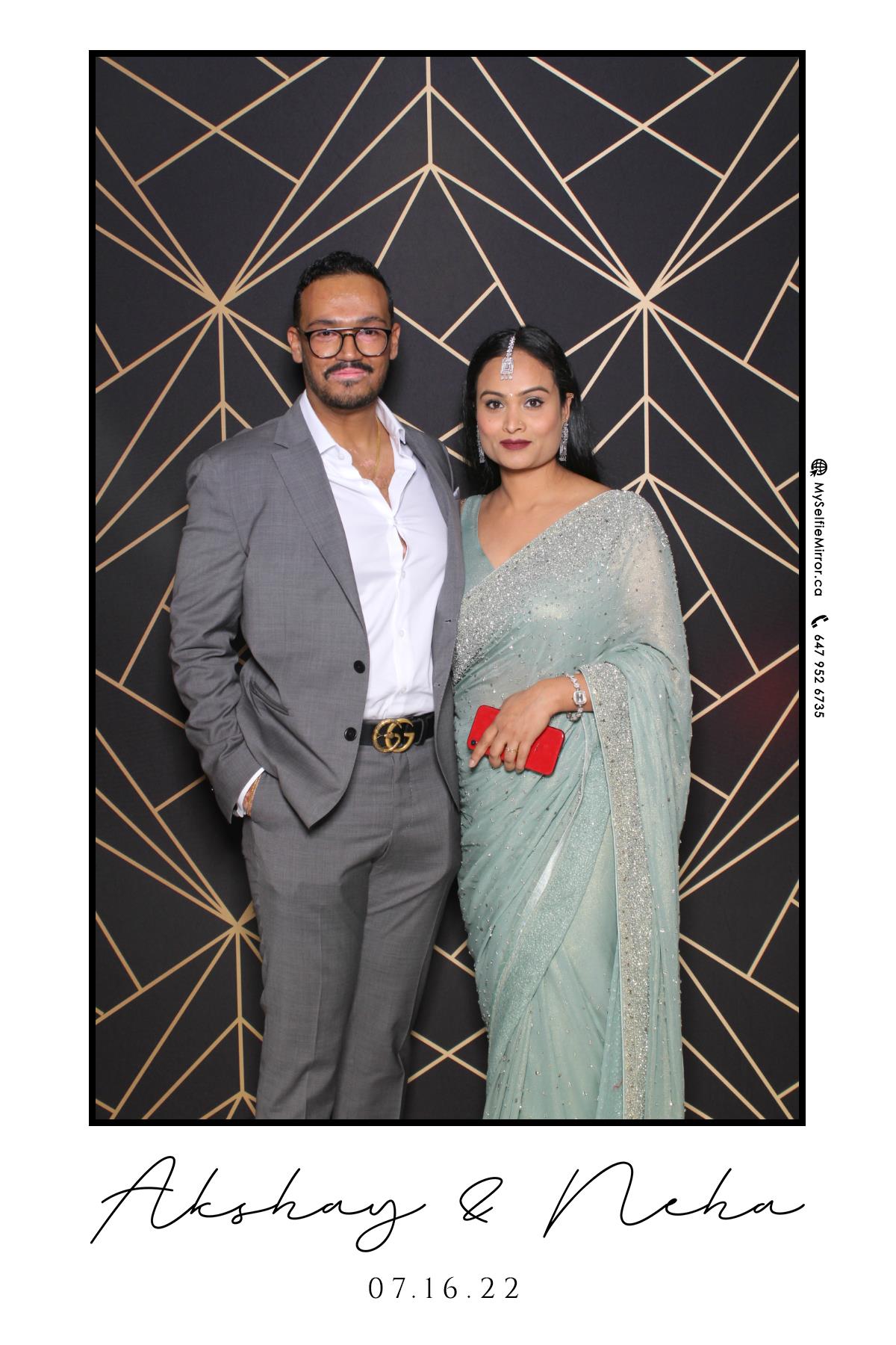 Neha & Akshay | View more photos from the event at gallery.myselfiemirror.ca/u/romanmyselfiemirrorca/Neha-Akshay