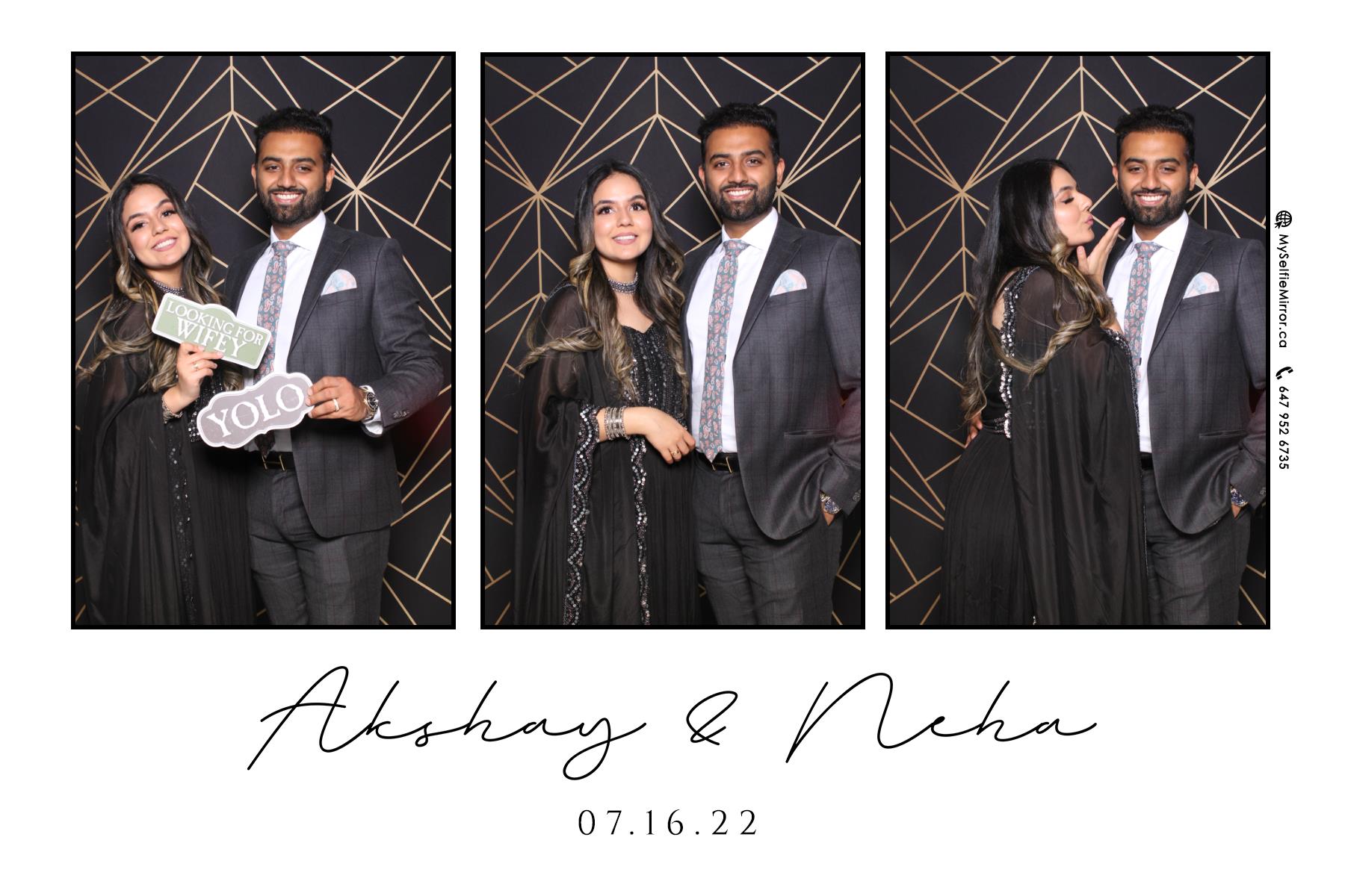 Neha & Akshay | View more photos from the event at gallery.myselfiemirror.ca/u/romanmyselfiemirrorca/Neha-Akshay