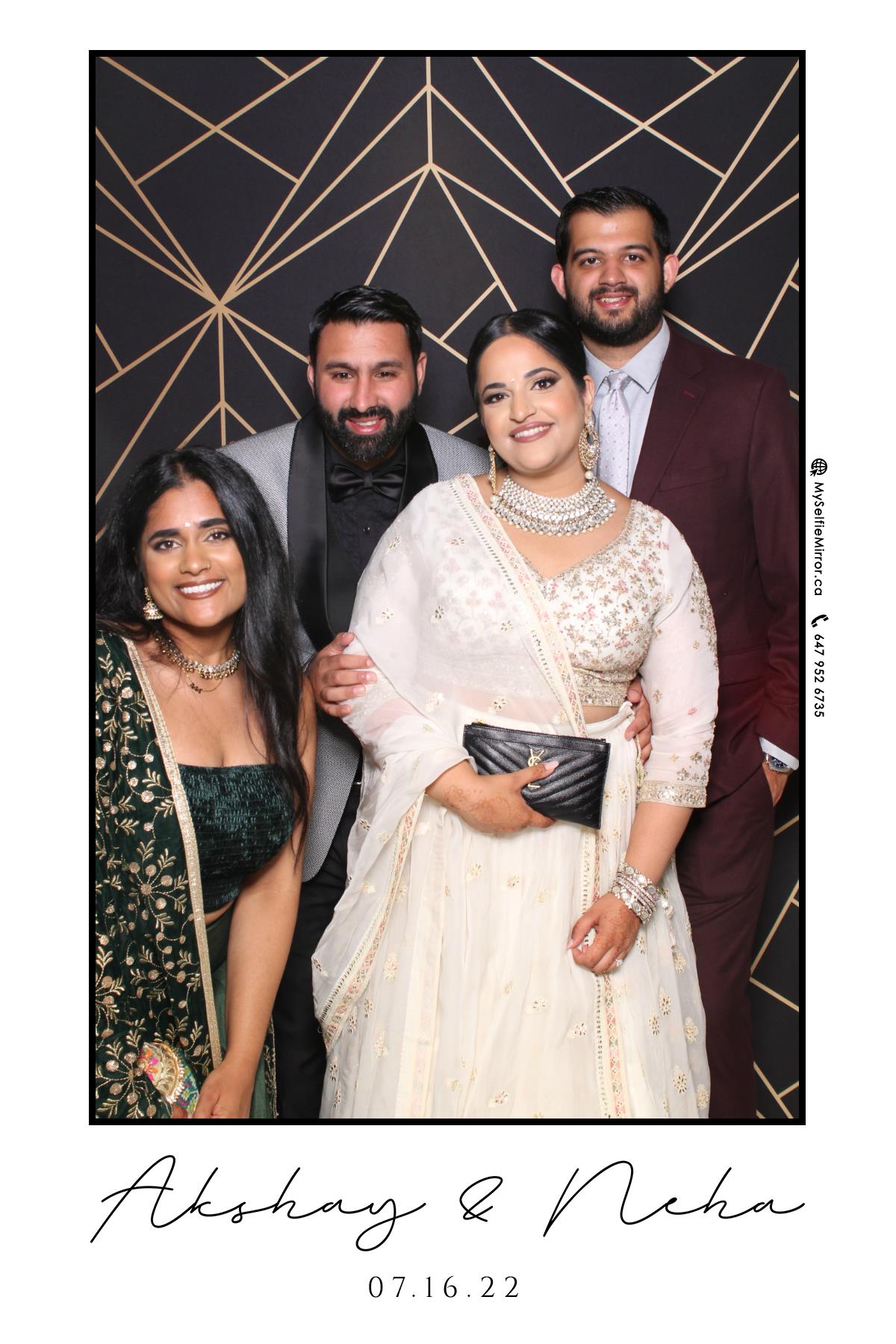 Neha & Akshay | View more photos from the event at gallery.myselfiemirror.ca/u/romanmyselfiemirrorca/Neha-Akshay