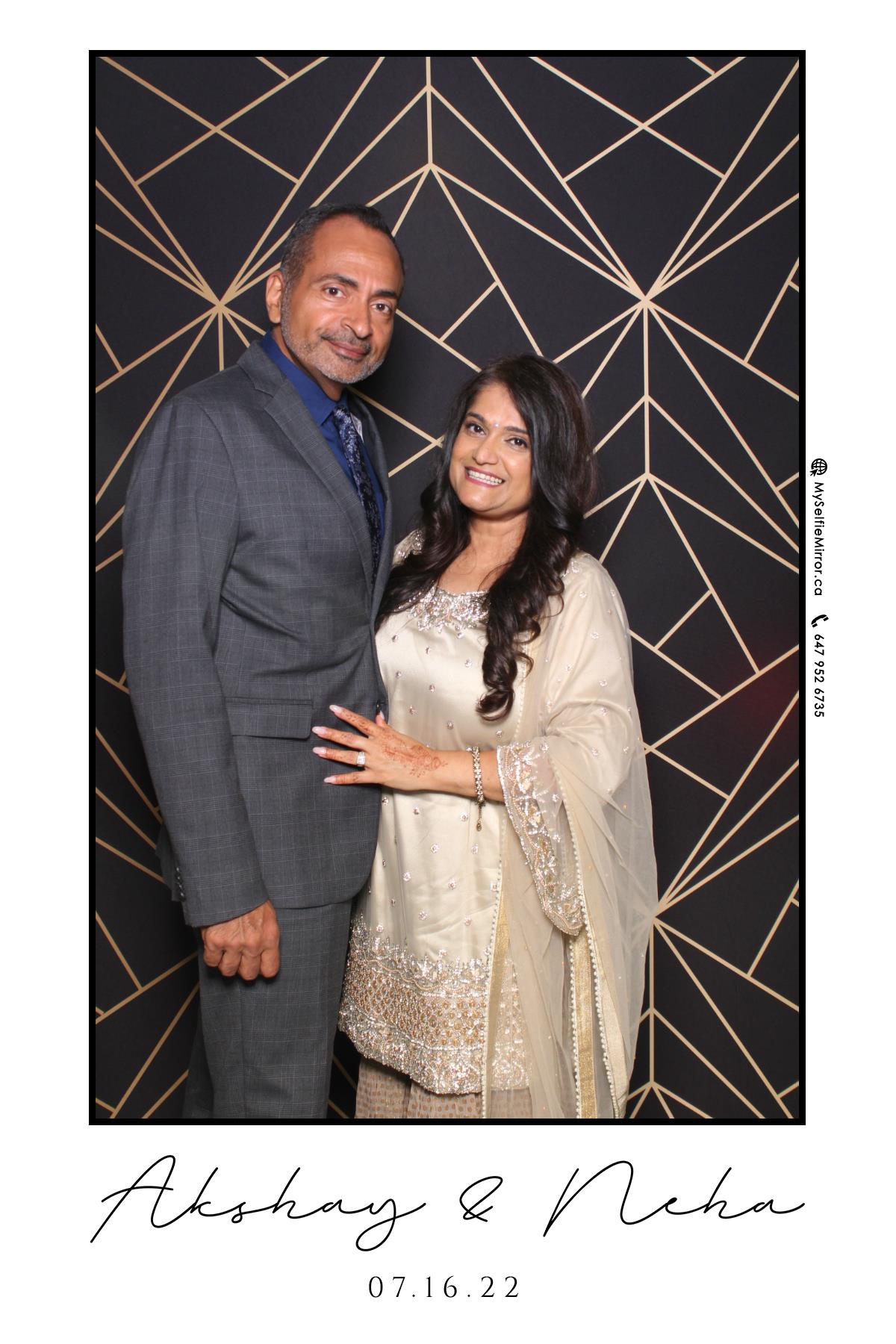 Neha & Akshay | View more photos from the event at gallery.myselfiemirror.ca/u/romanmyselfiemirrorca/Neha-Akshay