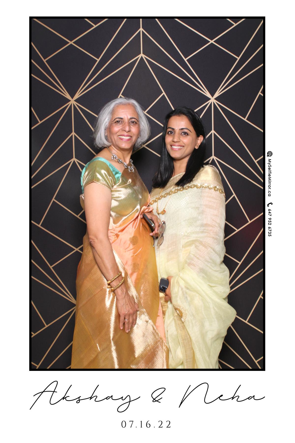 Neha & Akshay | View more photos from the event at gallery.myselfiemirror.ca/u/romanmyselfiemirrorca/Neha-Akshay