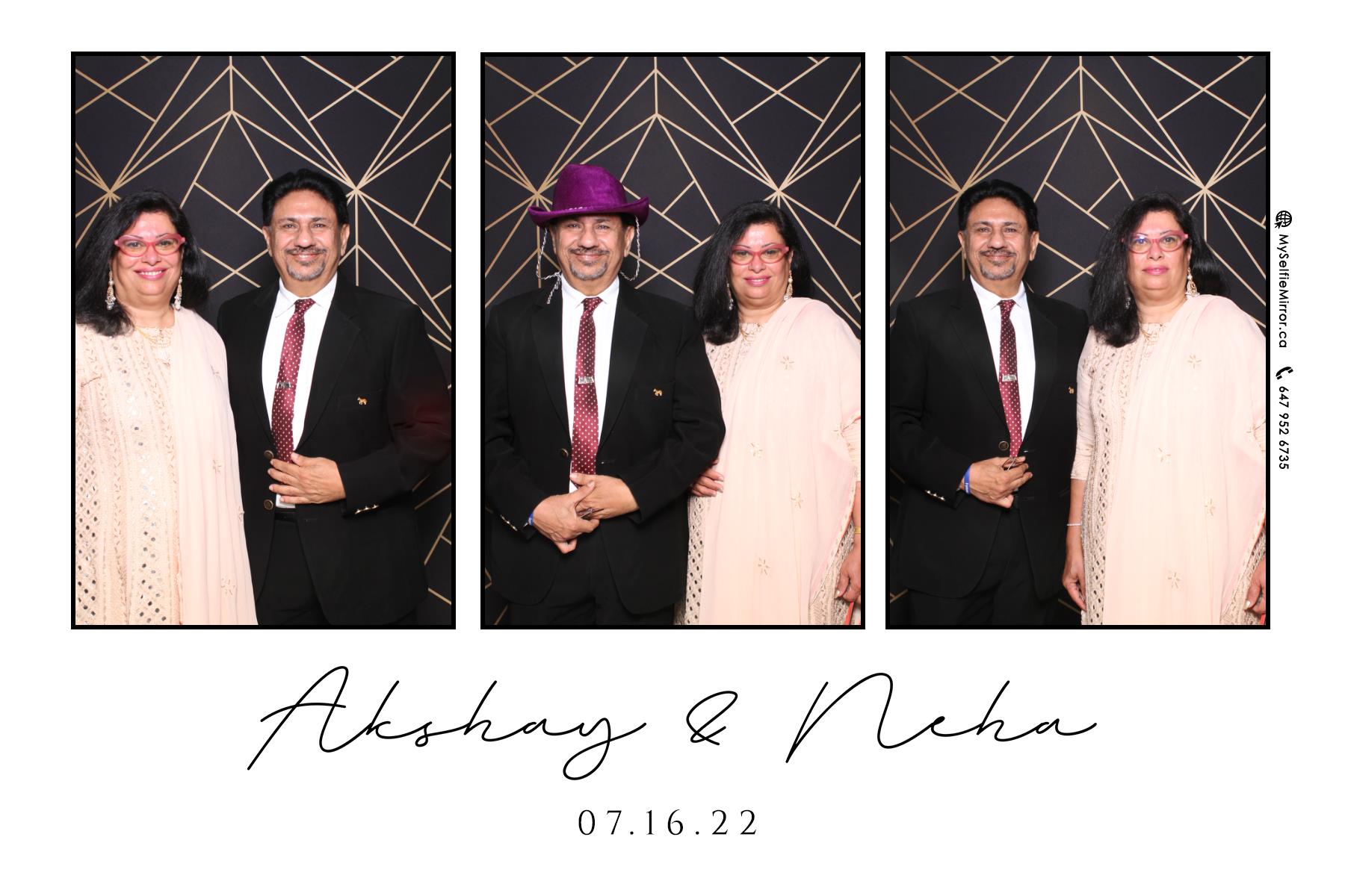Neha & Akshay | View more photos from the event at gallery.myselfiemirror.ca/u/romanmyselfiemirrorca/Neha-Akshay