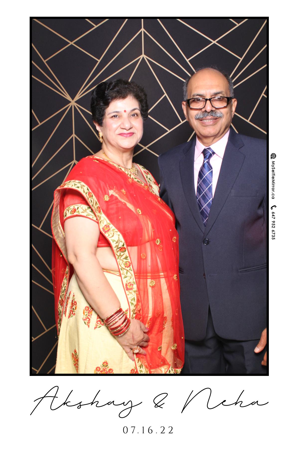 Neha & Akshay | View more photos from the event at gallery.myselfiemirror.ca/u/romanmyselfiemirrorca/Neha-Akshay