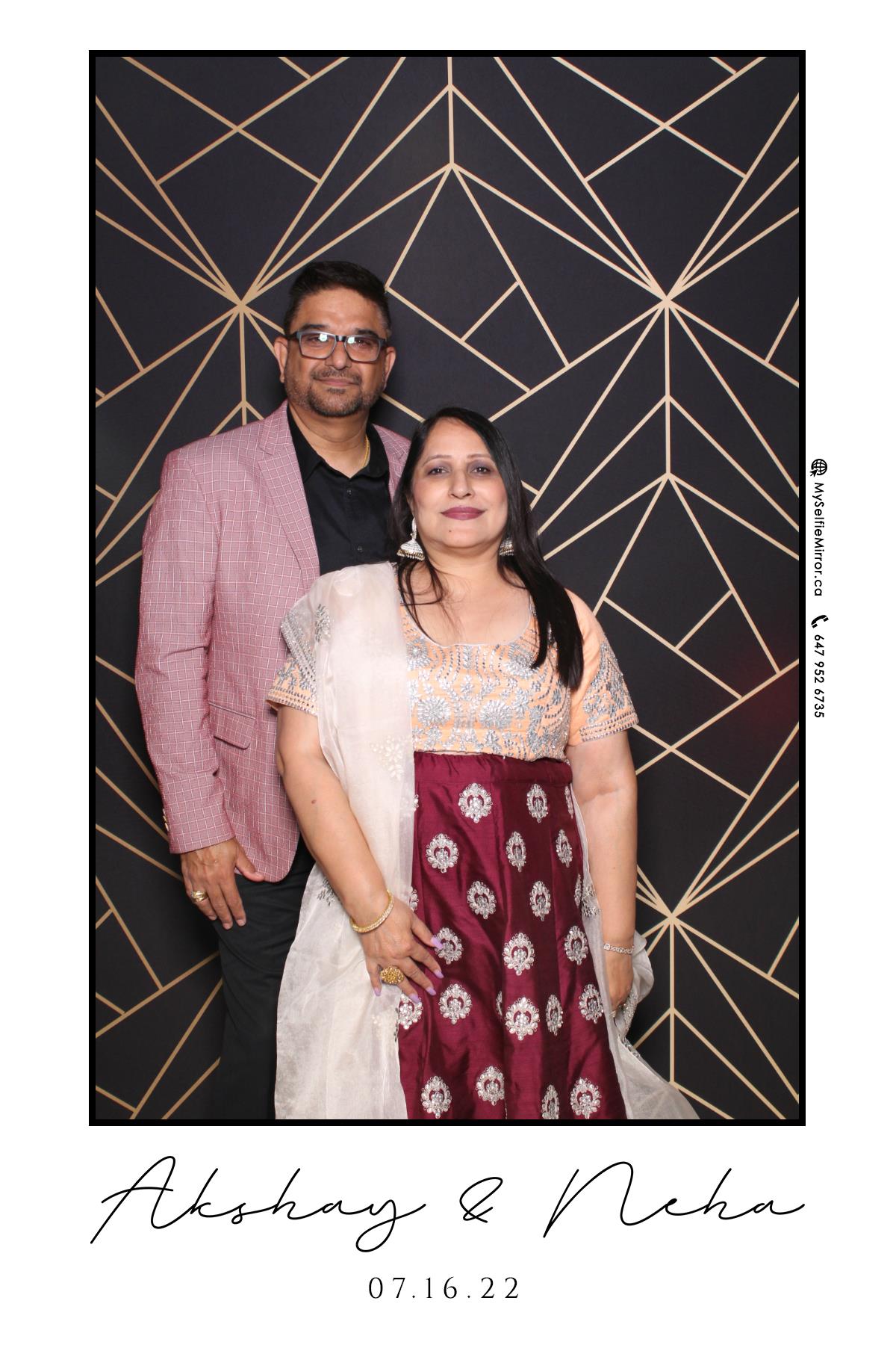 Neha & Akshay | View more photos from the event at gallery.myselfiemirror.ca/u/romanmyselfiemirrorca/Neha-Akshay