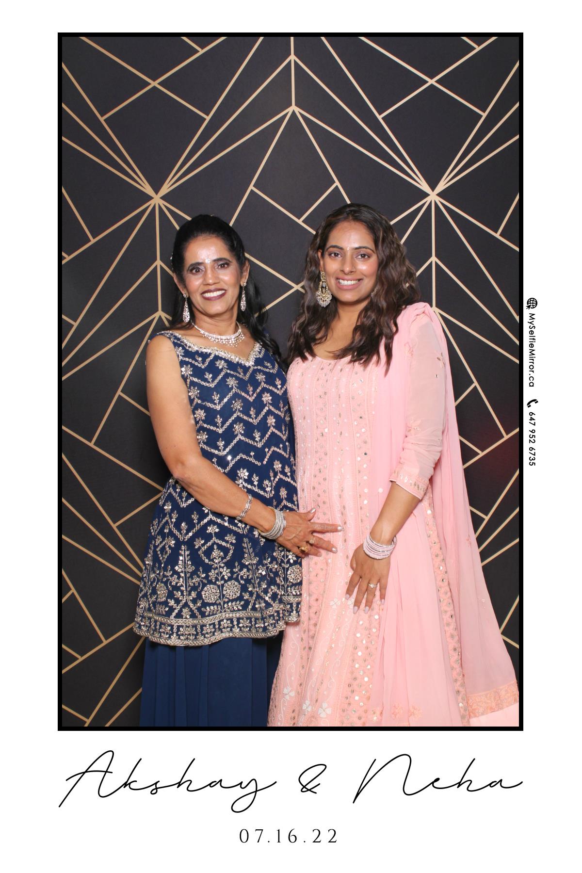 Neha & Akshay | View more photos from the event at gallery.myselfiemirror.ca/u/romanmyselfiemirrorca/Neha-Akshay