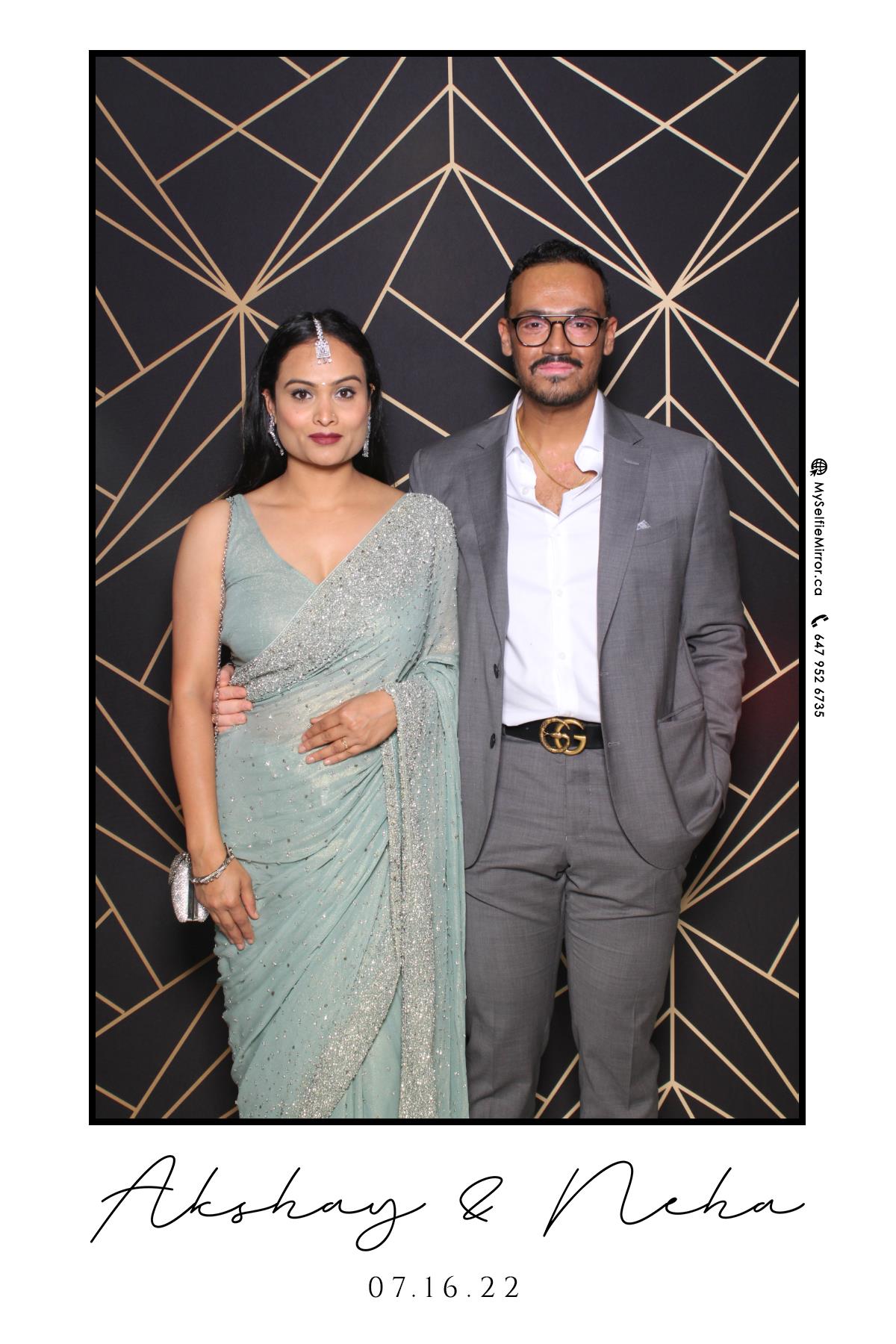 Neha & Akshay | View more photos from the event at gallery.myselfiemirror.ca/u/romanmyselfiemirrorca/Neha-Akshay