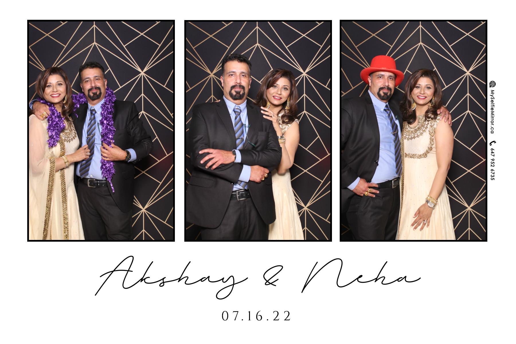 Neha & Akshay | View more photos from the event at gallery.myselfiemirror.ca/u/romanmyselfiemirrorca/Neha-Akshay