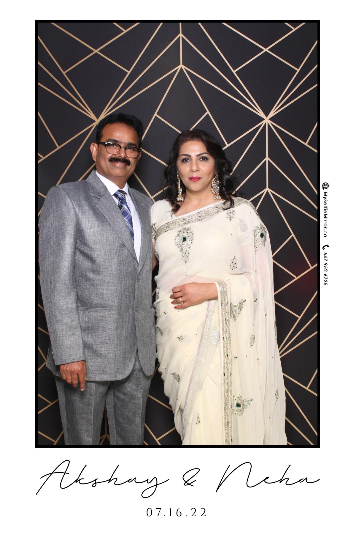 Neha & Akshay | View more photos from the event at gallery.myselfiemirror.ca/u/romanmyselfiemirrorca/Neha-Akshay