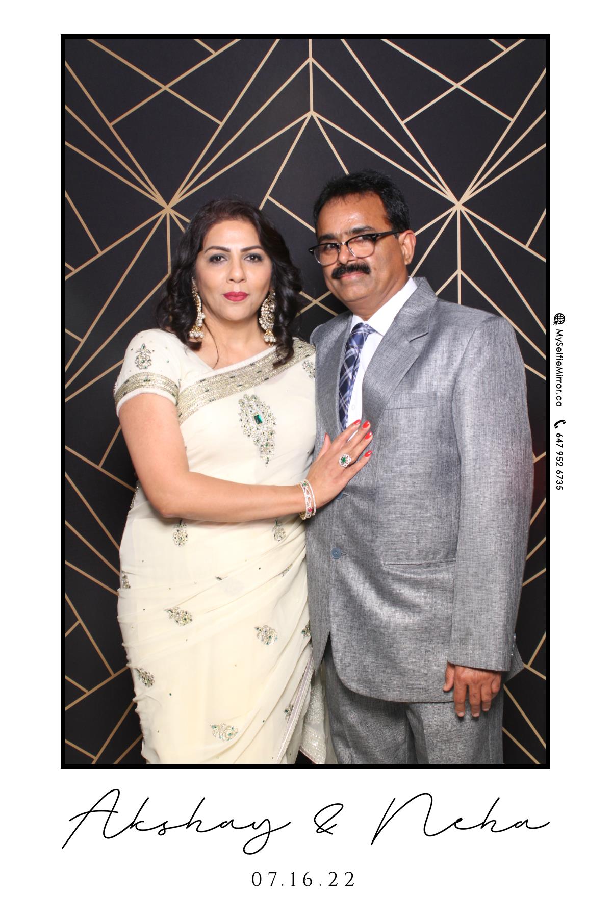 Neha & Akshay | View more photos from the event at gallery.myselfiemirror.ca/u/romanmyselfiemirrorca/Neha-Akshay