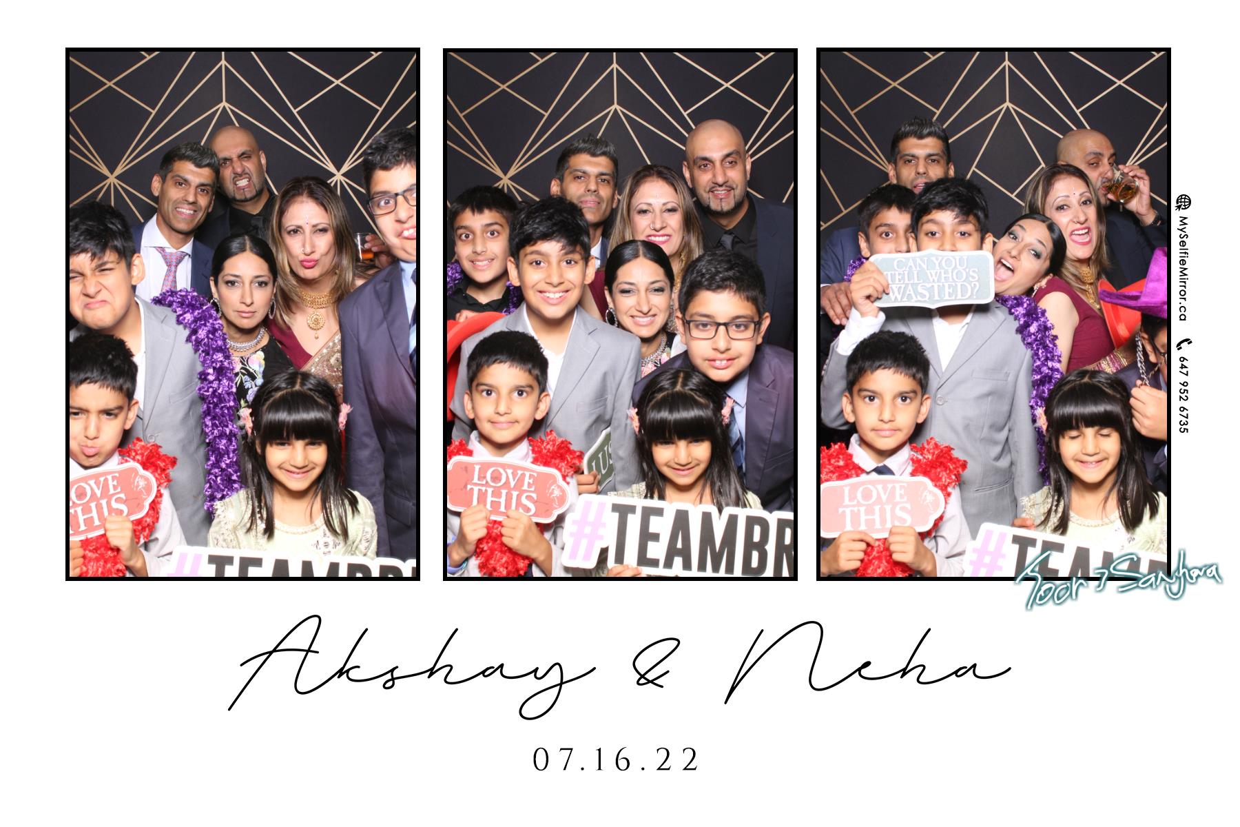 Neha & Akshay | View more photos from the event at gallery.myselfiemirror.ca/u/romanmyselfiemirrorca/Neha-Akshay