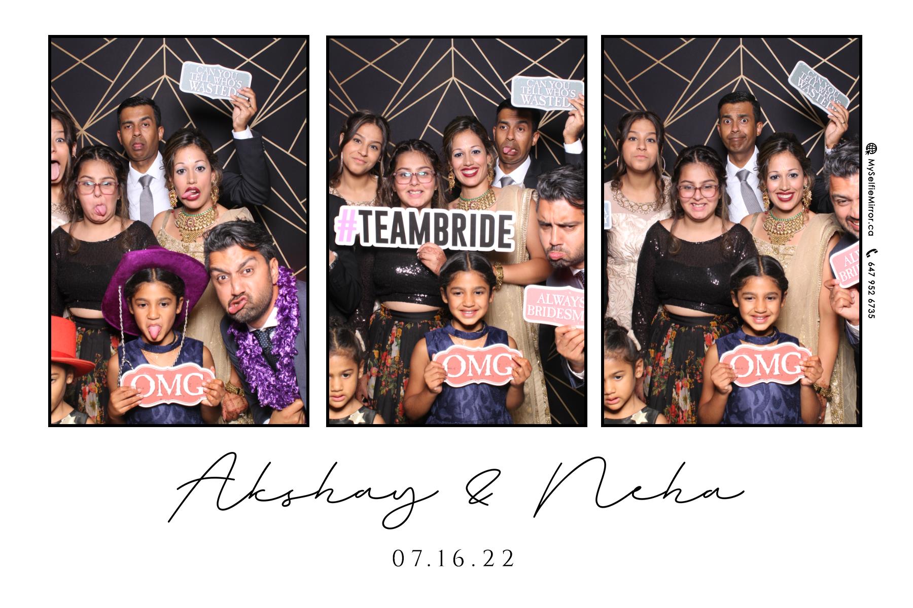 Neha & Akshay | View more photos from the event at gallery.myselfiemirror.ca/u/romanmyselfiemirrorca/Neha-Akshay