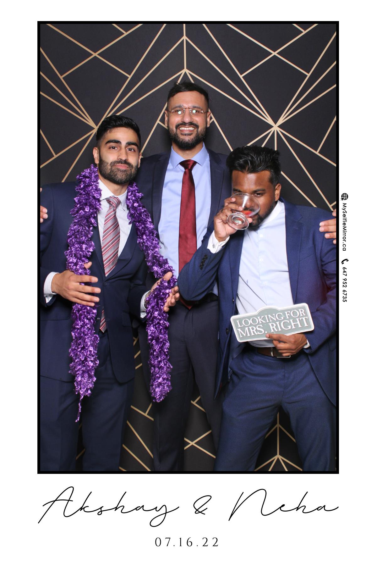 Neha & Akshay | View more photos from the event at gallery.myselfiemirror.ca/u/romanmyselfiemirrorca/Neha-Akshay