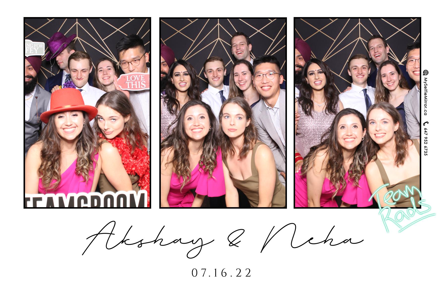 Neha & Akshay | View more photos from the event at gallery.myselfiemirror.ca/u/romanmyselfiemirrorca/Neha-Akshay